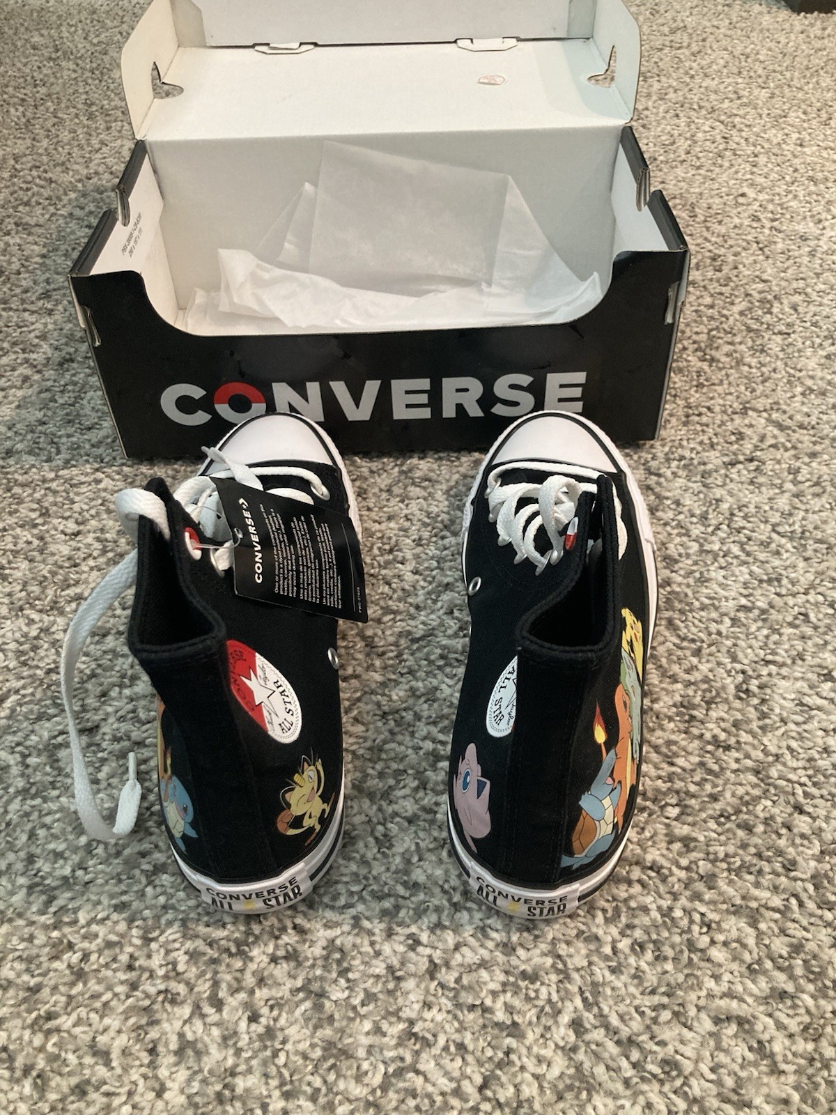 New Pokémon All Star Converse Collaboration Shoes Size 4 Men, Size 6 Women US