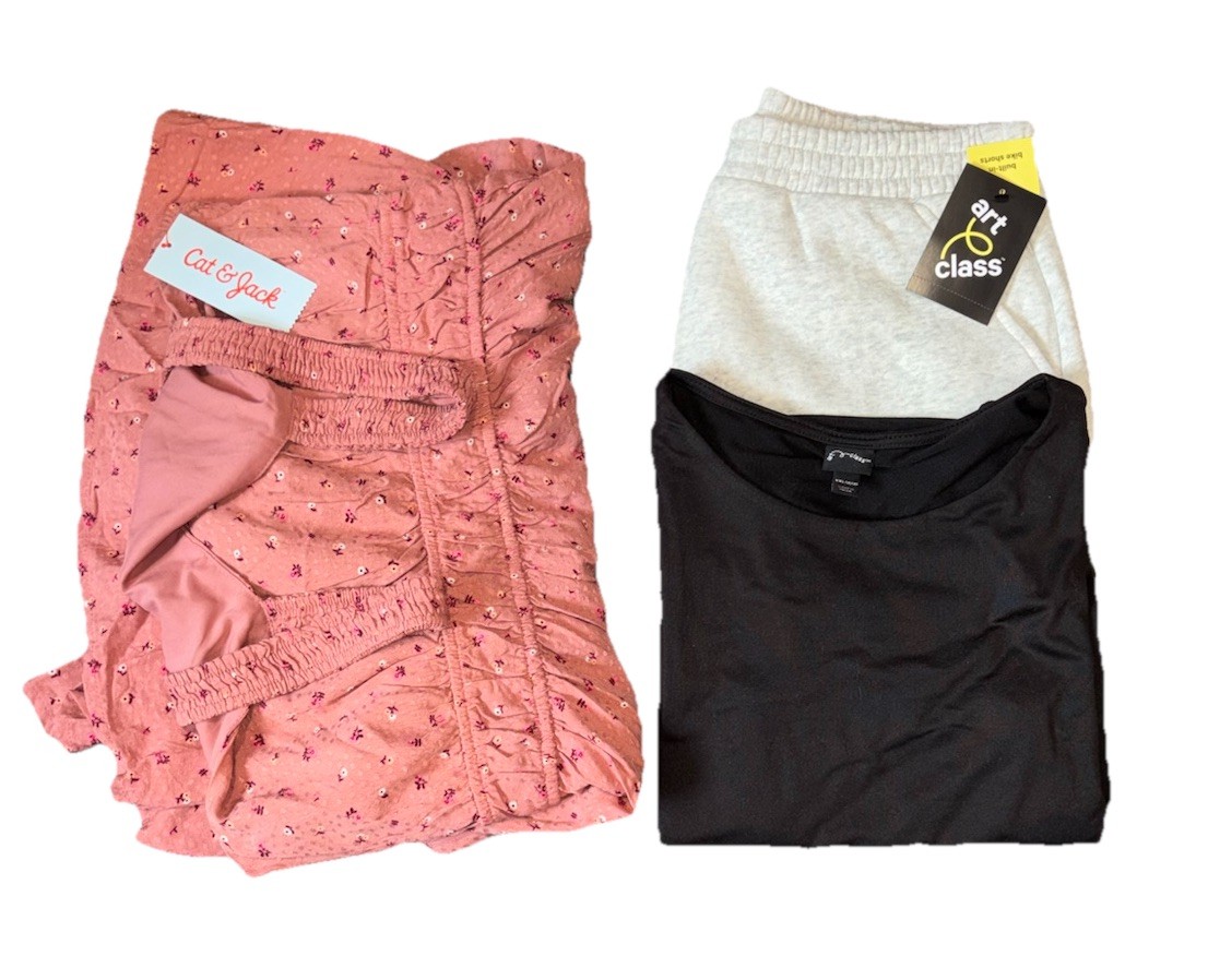 Cat & Jack Art Class Girl XXL (16/18) 3pc Clothing Lot Dress Top Skirt NWT