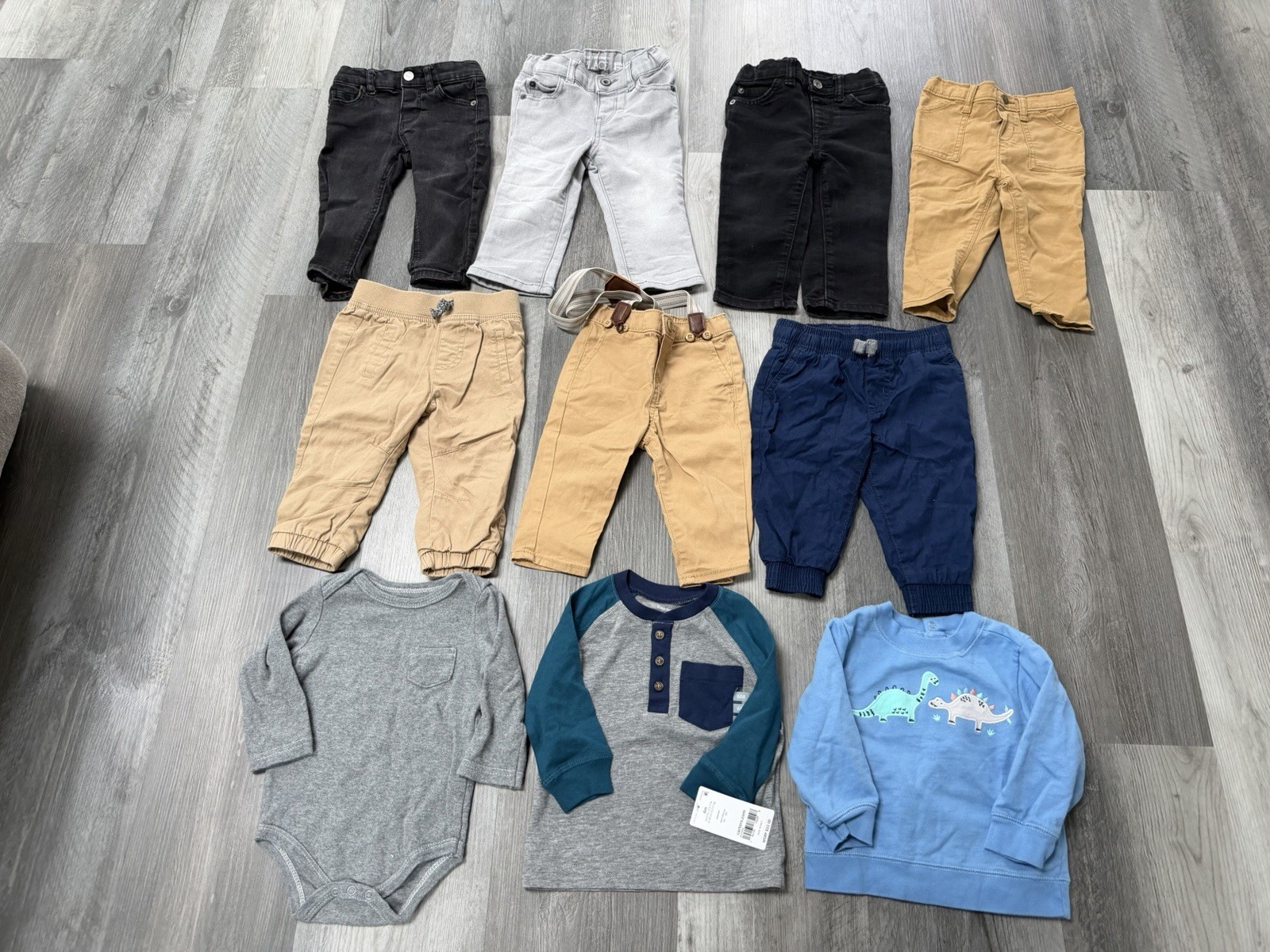 Lot of Baby Boy Clothing Size 6M – 12M Carters Zara Old Navy Cat & Jack