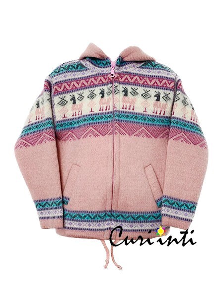 WHOLESALE LOT OF 5 HOODED ALPACA PAULA CARDIGANS JACKETS SIZES: 8 – 3,5V