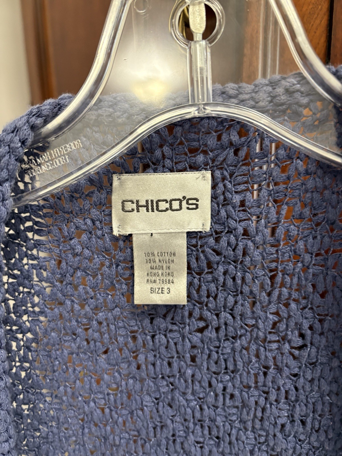 Chicos size 3 navy cardigan sweater Allison Daley yellow foral button blouse 16W