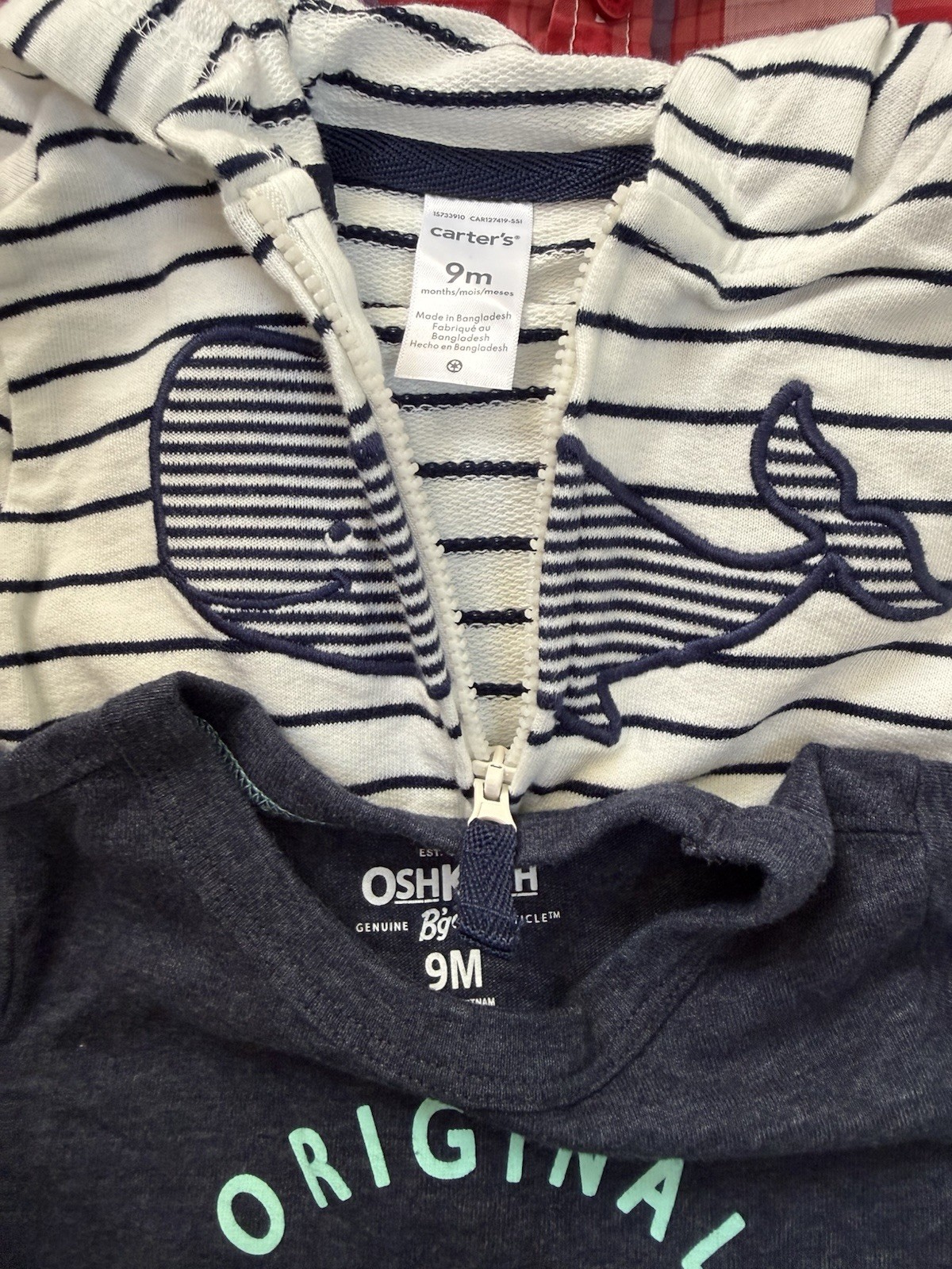 Baby Boy Lot Size 6-9 Months 4 Pieces Mixed Brands EUC Carters/Osh Kosh