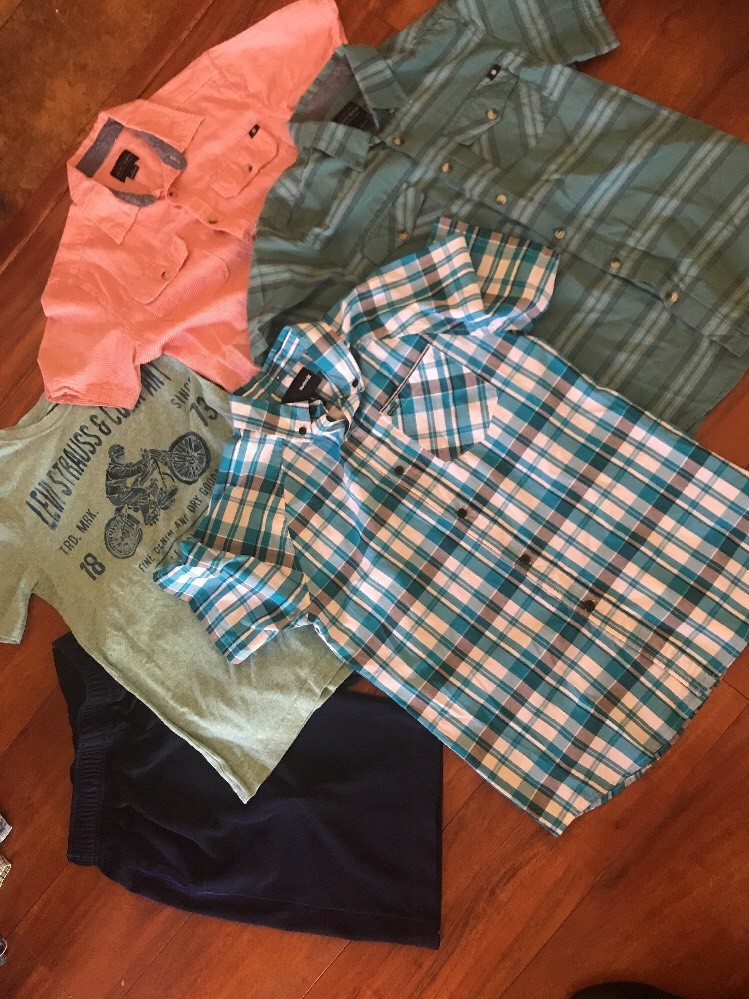 Boys Lucky Brand Hurly Cat And Jack Shirt Shorts Large X 5