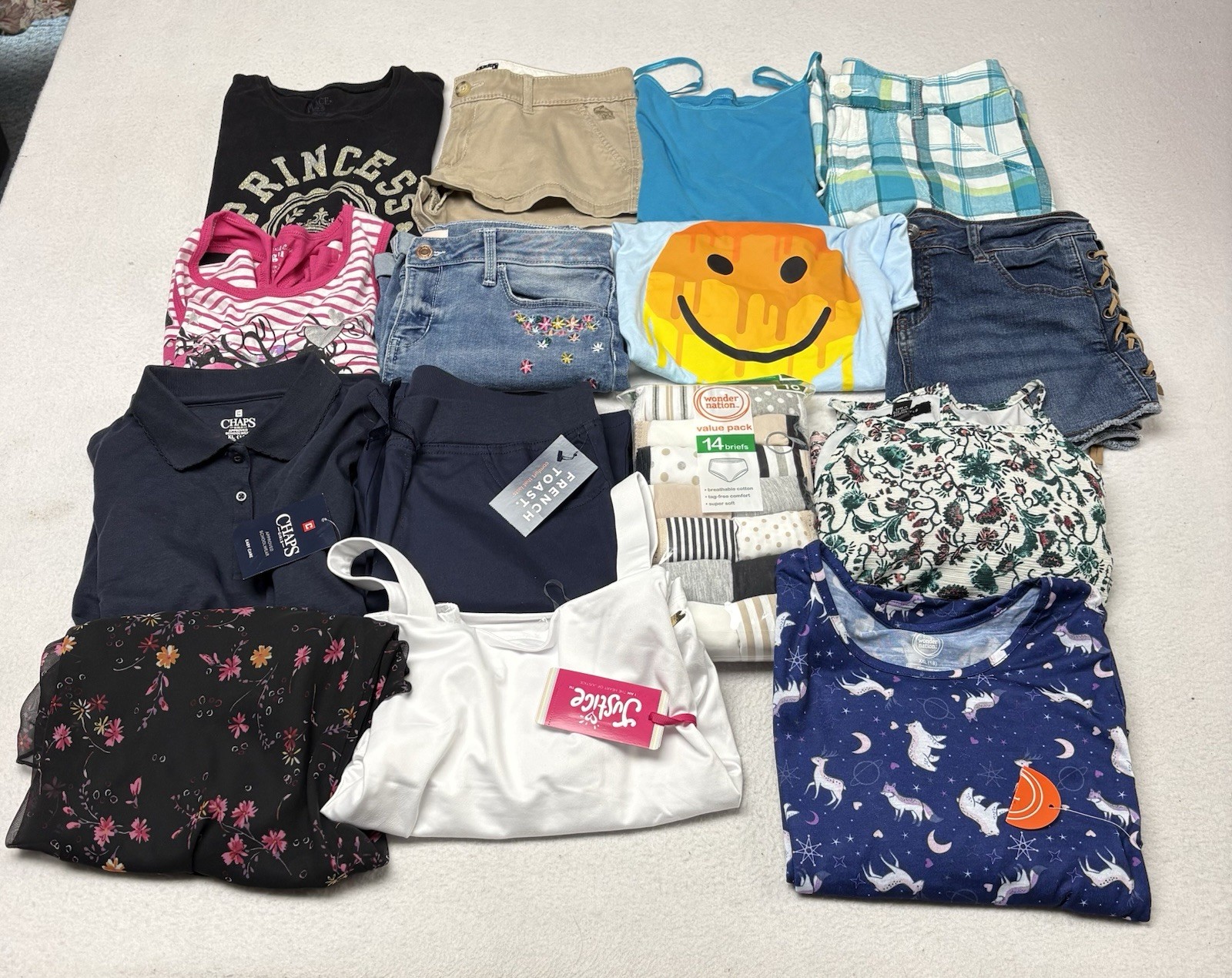 Lot Of Girls Clothes Size 16 Justice Abercrombie SO