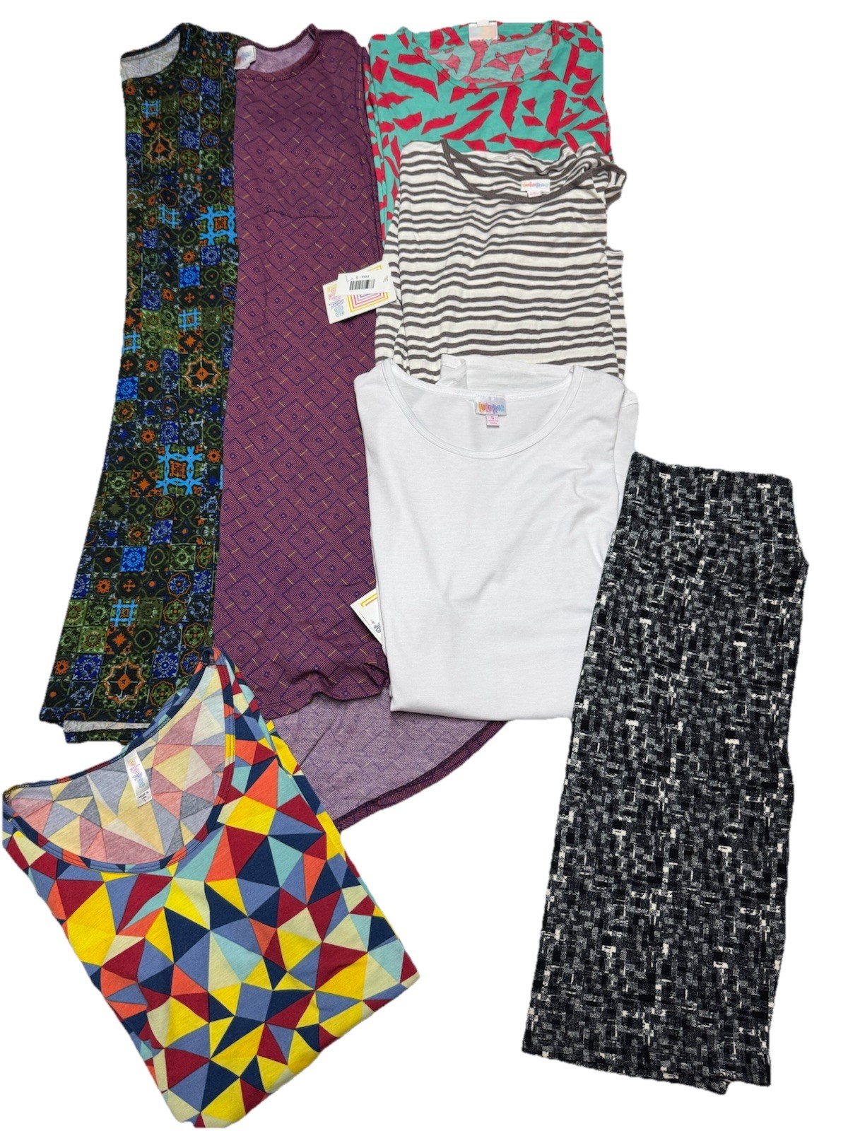 Women&rsquo;s Lularoe Lot of 7 Size Small Irma Classic Midi Julia Cassie
