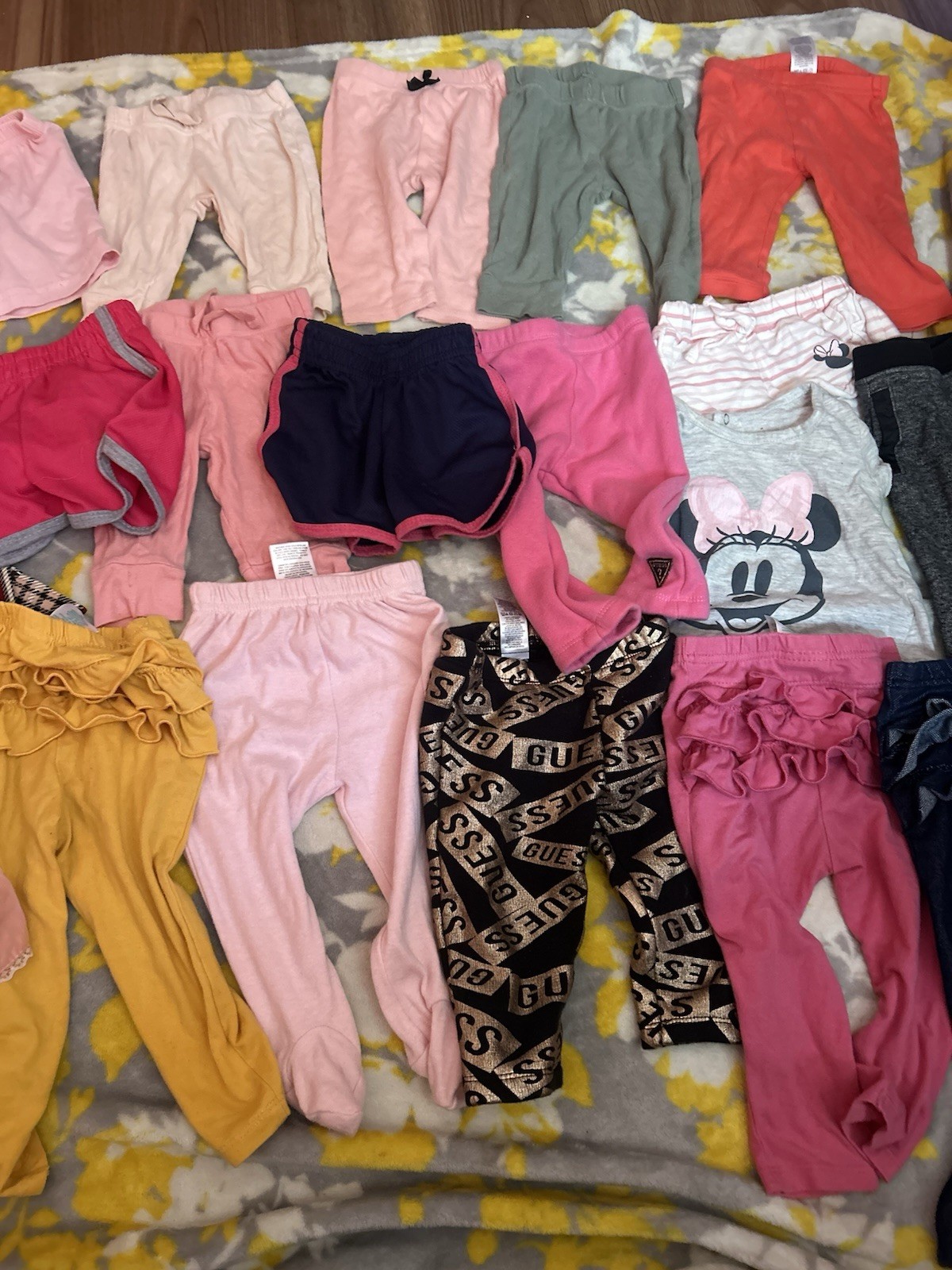 GUESS Baby Girl Cotton Clothing Lot Minnie Mouse Multicolor 0-6M 6/9M/ 12M 43pc