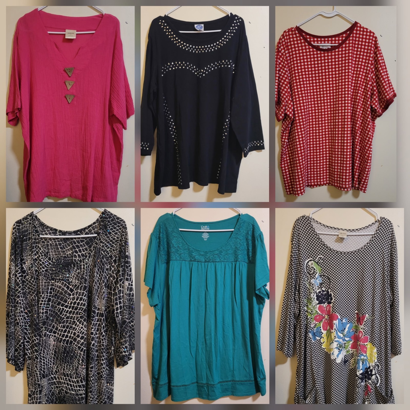 12 Piece Mix Bundle Plus Size 3X Women&rsquo;s Tops Blouses Clothing Lot