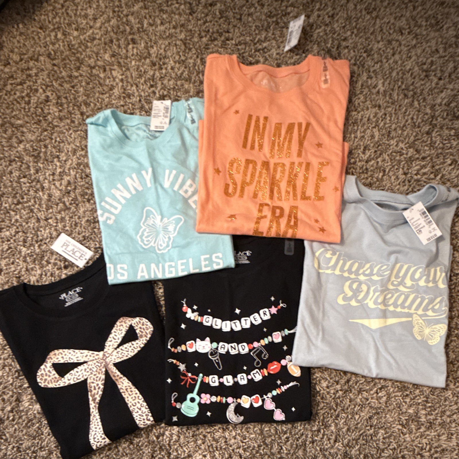 NWT girls t-shirts size L 10/12