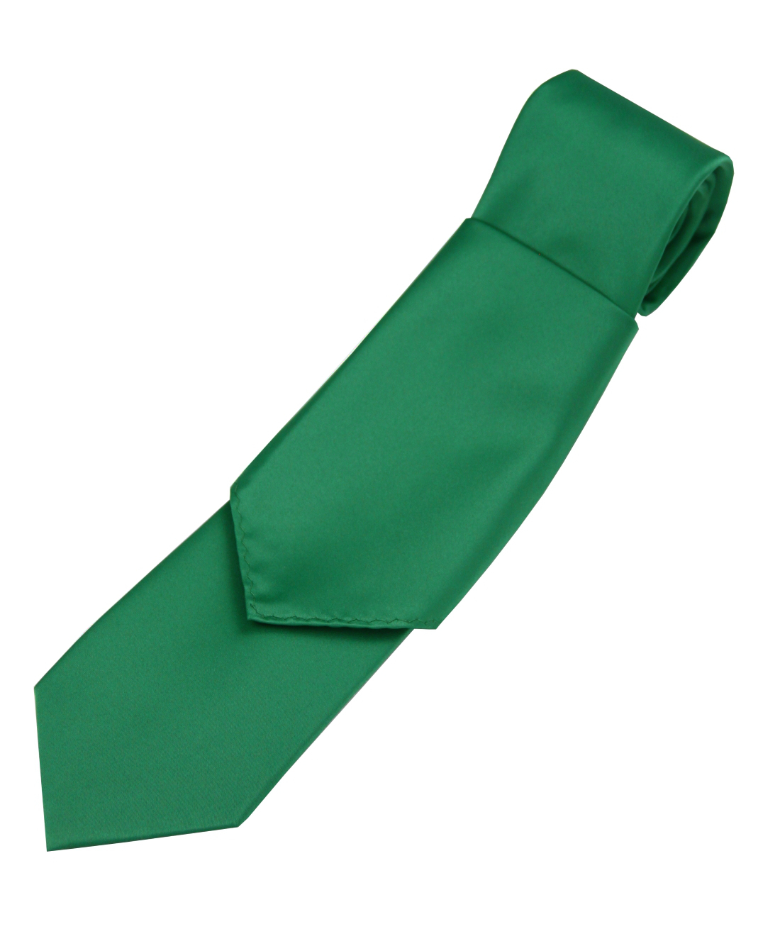 Lot of 50 Men&rsquo;s Green Satin Tie and Pocket Square Sets