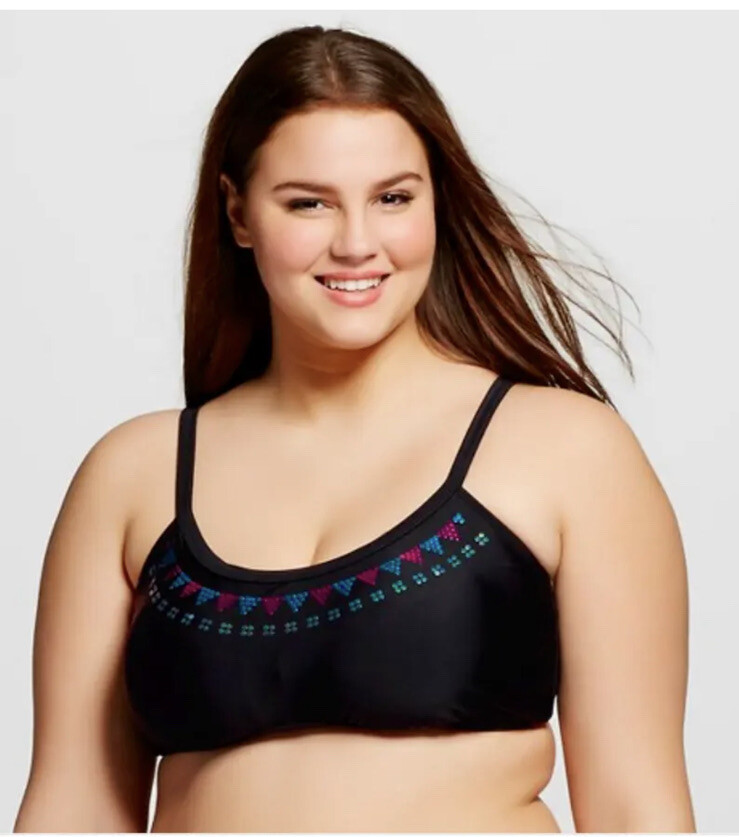 Women&rsquo;s Plus Size Wholesale Reseller Lot of 40 Pc. Swim Tops H & H Size 1X 2X
