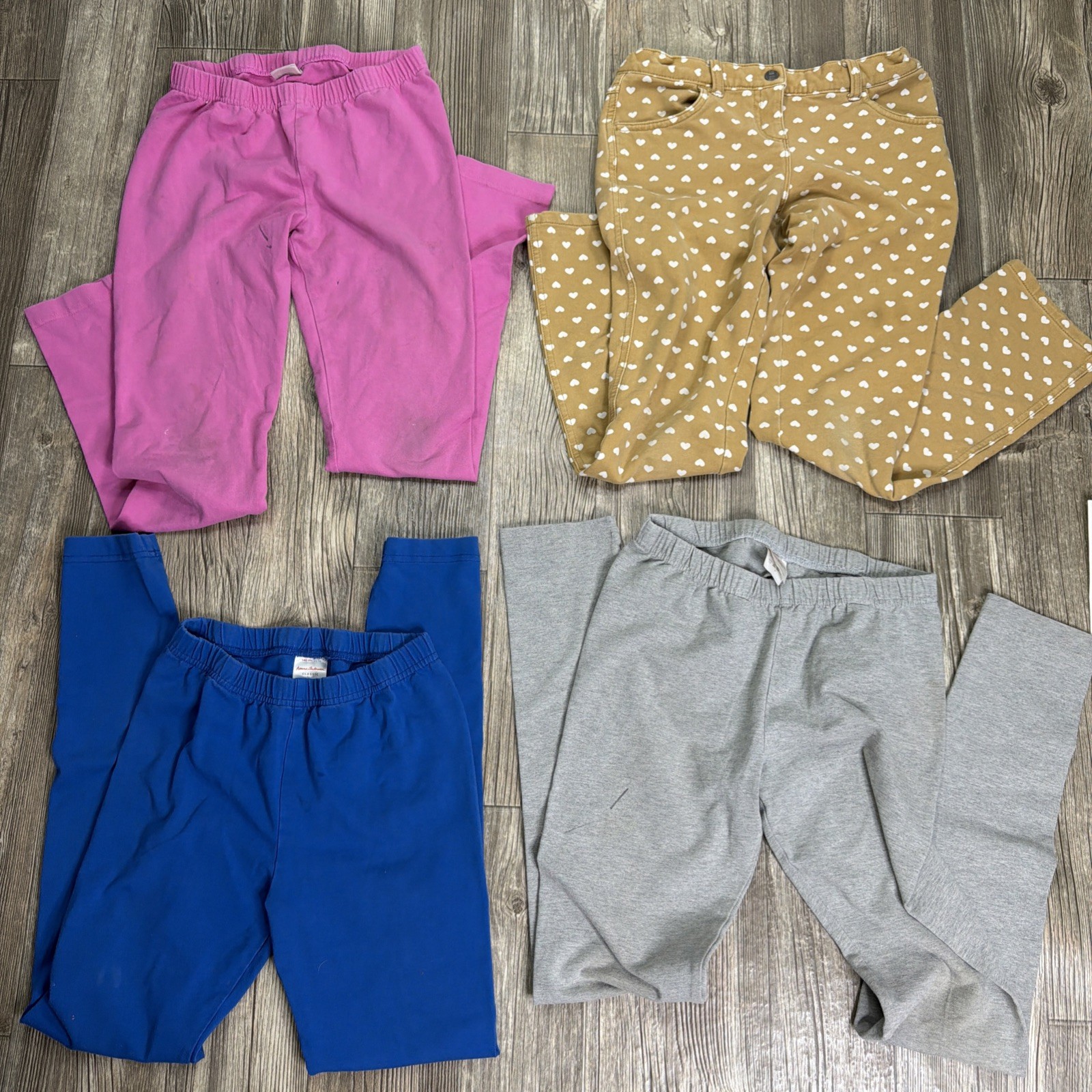Hanna Andersson Play Clothes Lot 4 Pull On Pants Flaws Sizes 10 and 12