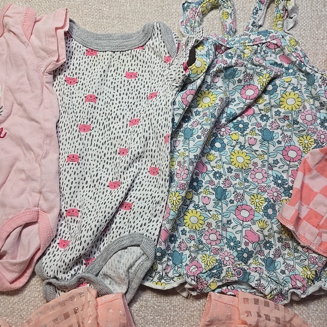 13PC Lot Of Girls Clothes 0-3 Months Various Brands