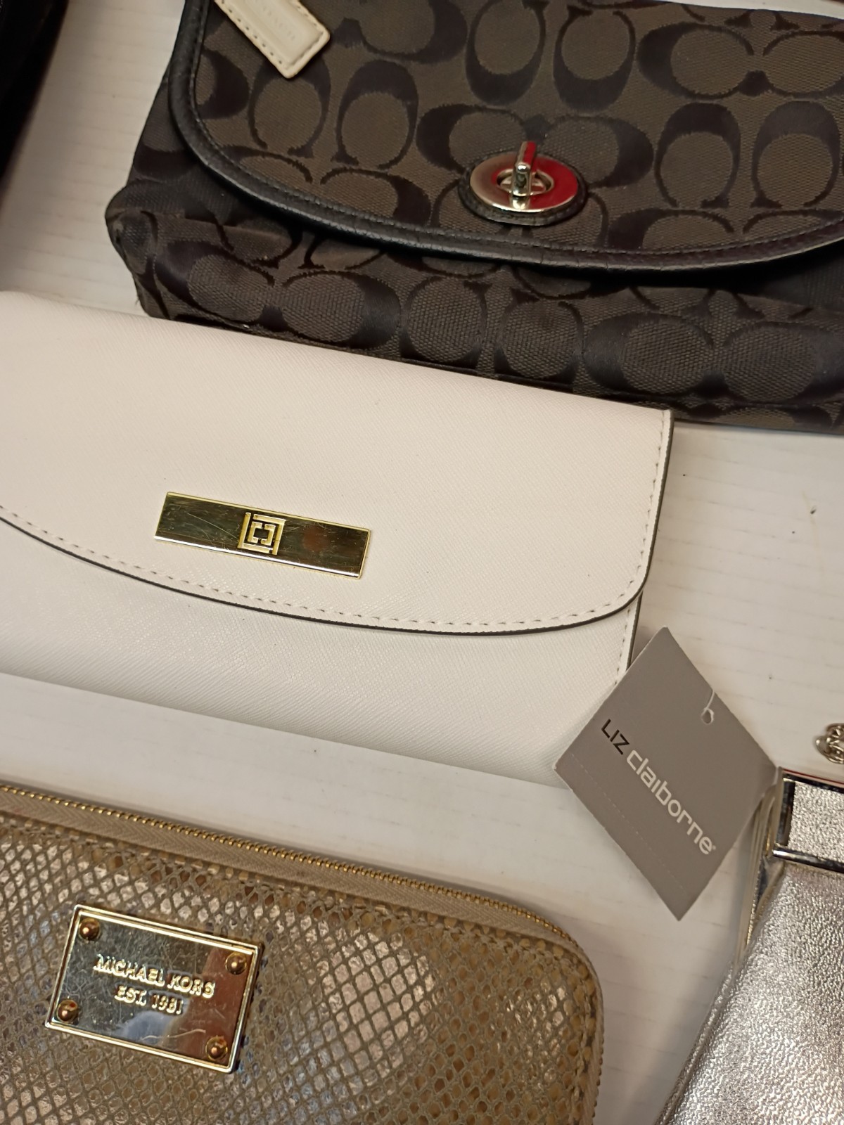 Coach, Michael Kors, BCBG Paris, Liz Claiborne Mixed Handbag Lot, Logo