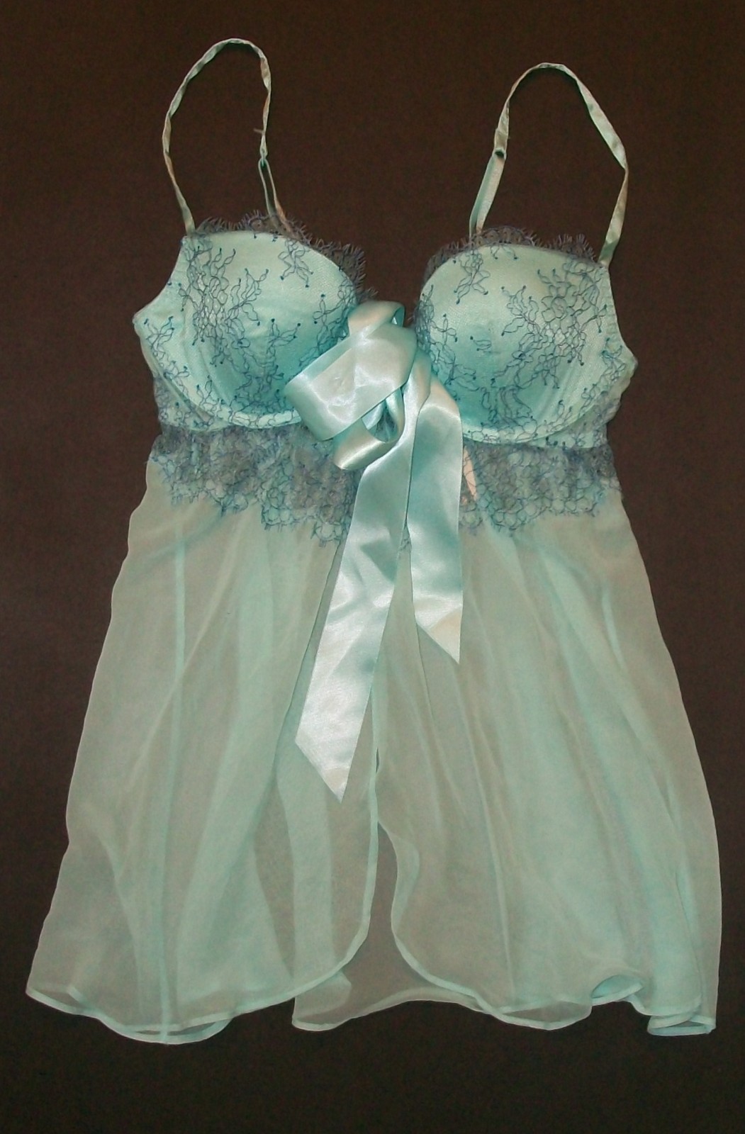 NWT $68 Victoria Secret Embroidered Lace Babydoll 34C