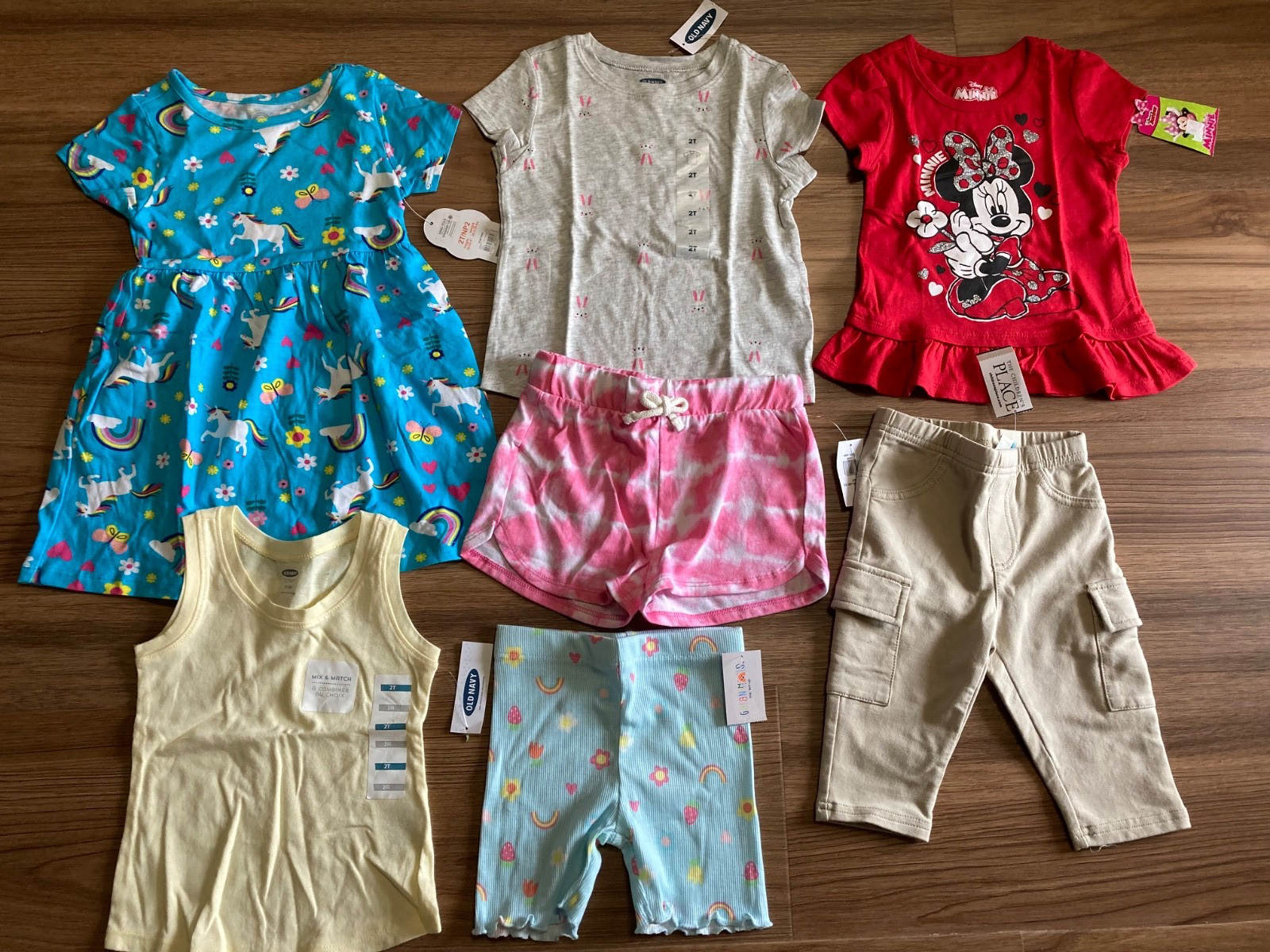 Toddler Girls Size 2T SPRING SUMMER Clothing Lot Outfits Old Navy ALL NEW