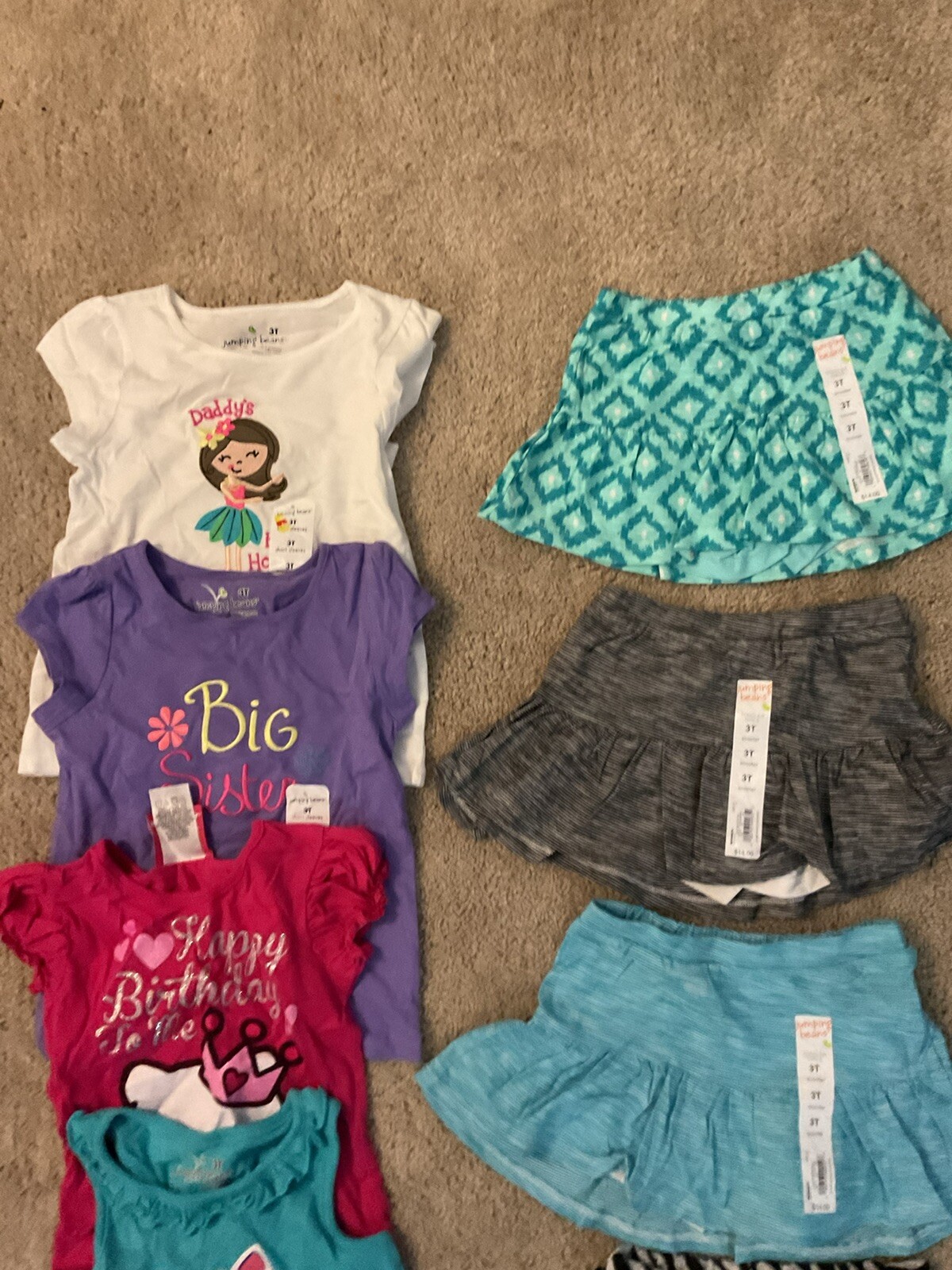 Lot Of New Girls Clothes Jumping Beans Disney Levi’s Etc Size 3t