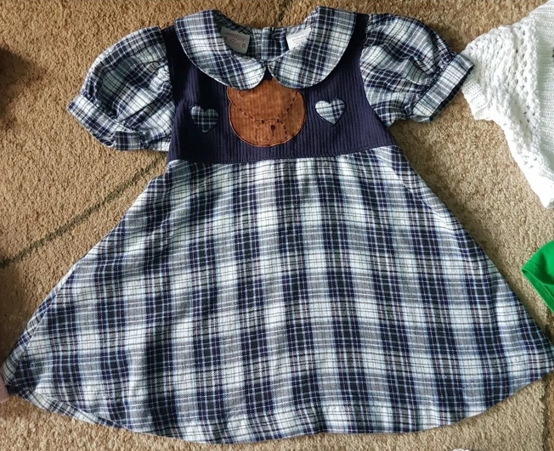 Lot of 6 Baby Girl Dress T-shirt Cardigan Babe & Tess,Red Tag Size 12-24 Month