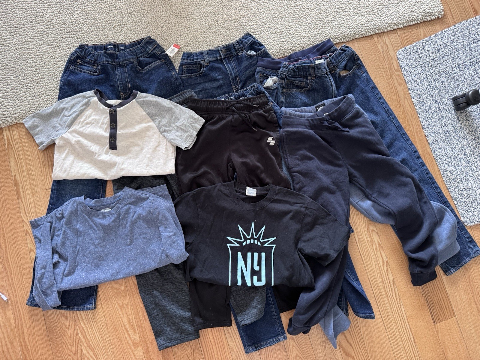 12 Pc Of Boys Clothes Sizes 7-8 & 10 Jeans, Denim, Pants,Shirts New &Gently Used