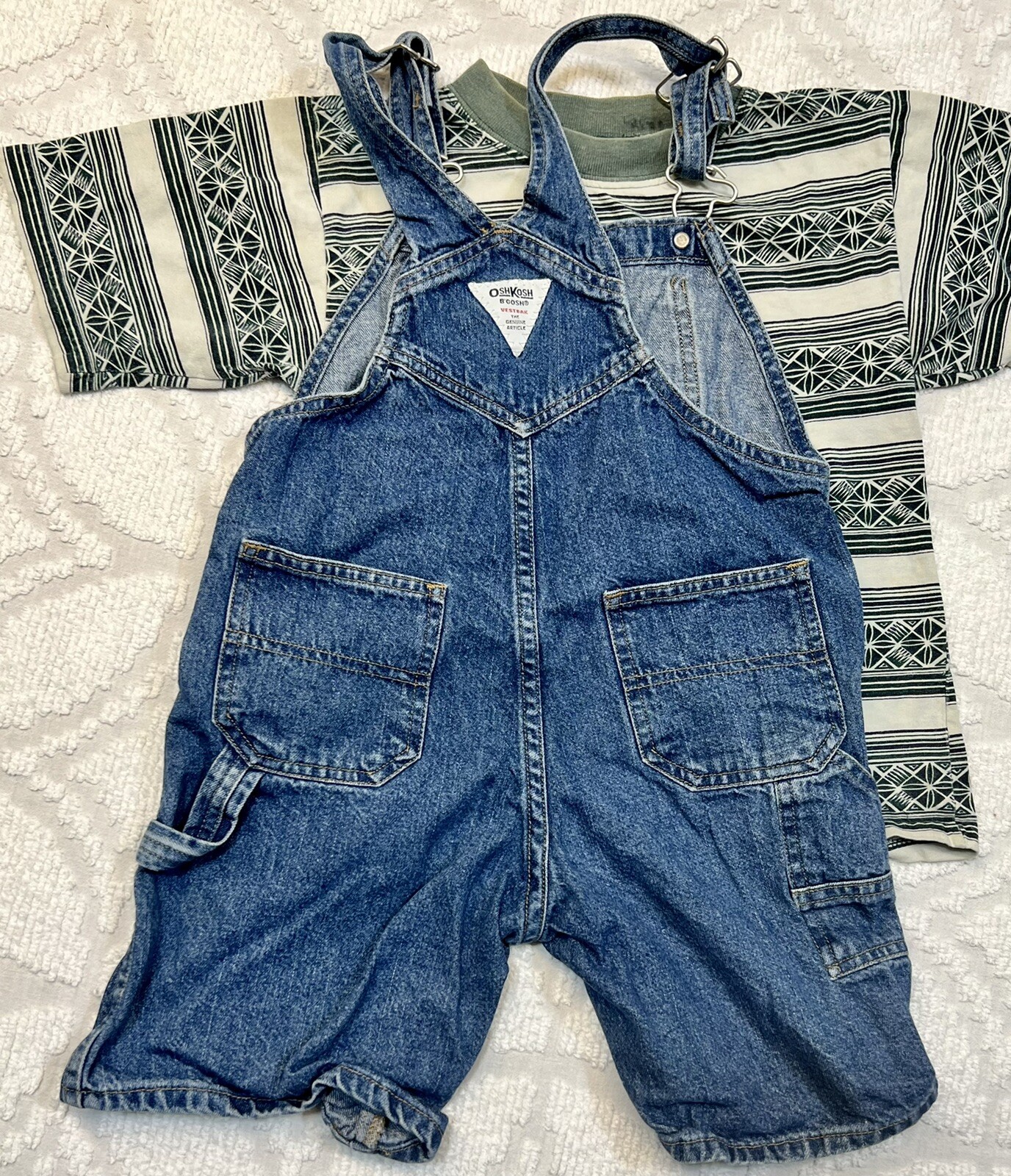 Boy Sz 5/6 OSHKOSH DISNEY Mixed Matching Khaki Outfits Overall Lot 17 Pc Vtg 90s