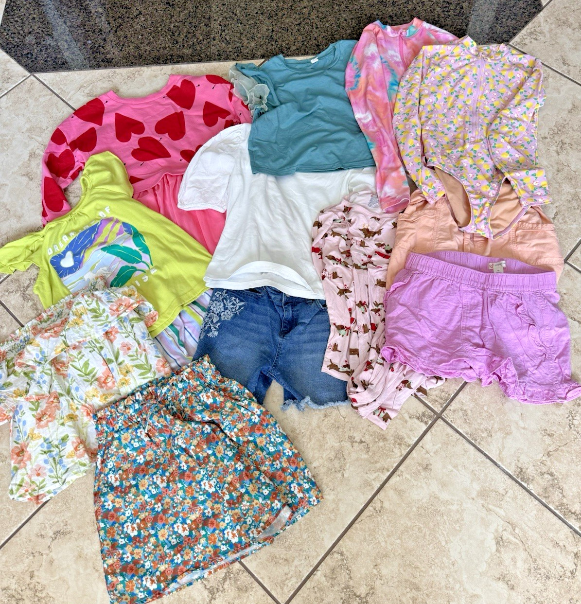 Lot of 14 Girls Clothing Size 12 Gymboree, Shein, Crew Cuts, Carter&rsquo;s, Gap, Etc.