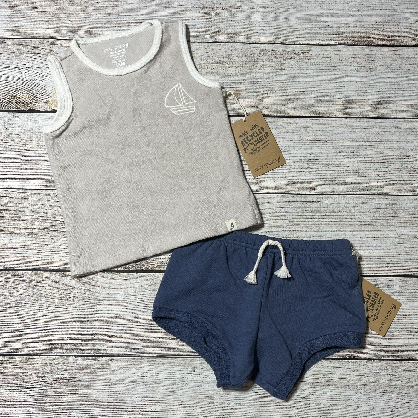 Baby Boy Lot Of Clothes Size 18 Months. NWT! 6 Pieces For Spring And Summer.
