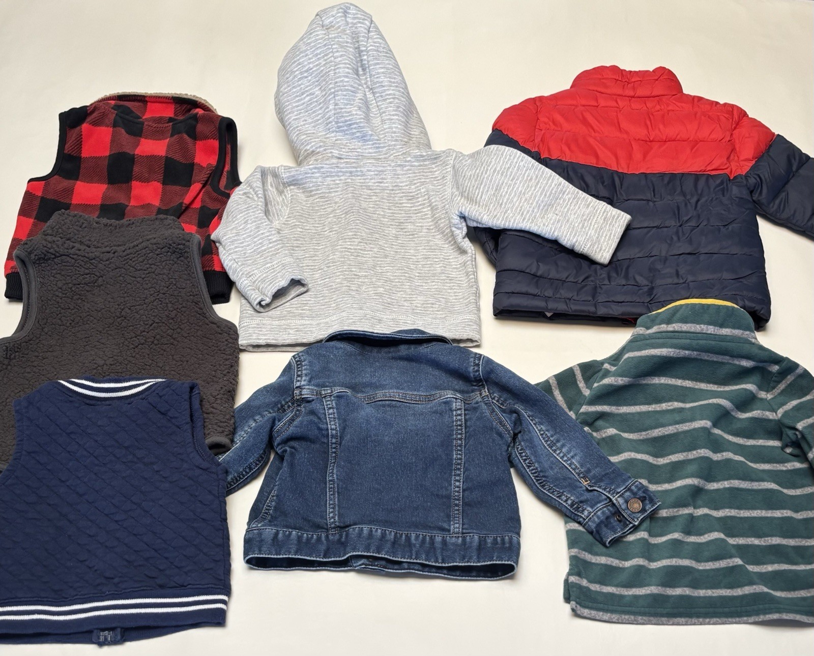 12 & 18 Months Clothes Toddler Hooded Gap Denim Jacket Winter Carter’s Lot Of 7
