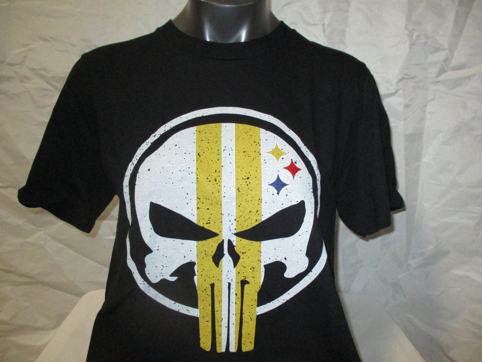 Wholesale Lot 60 Fun Punisher Pittsburgh Steelers & Penguins Shirts S – 3XL NEW