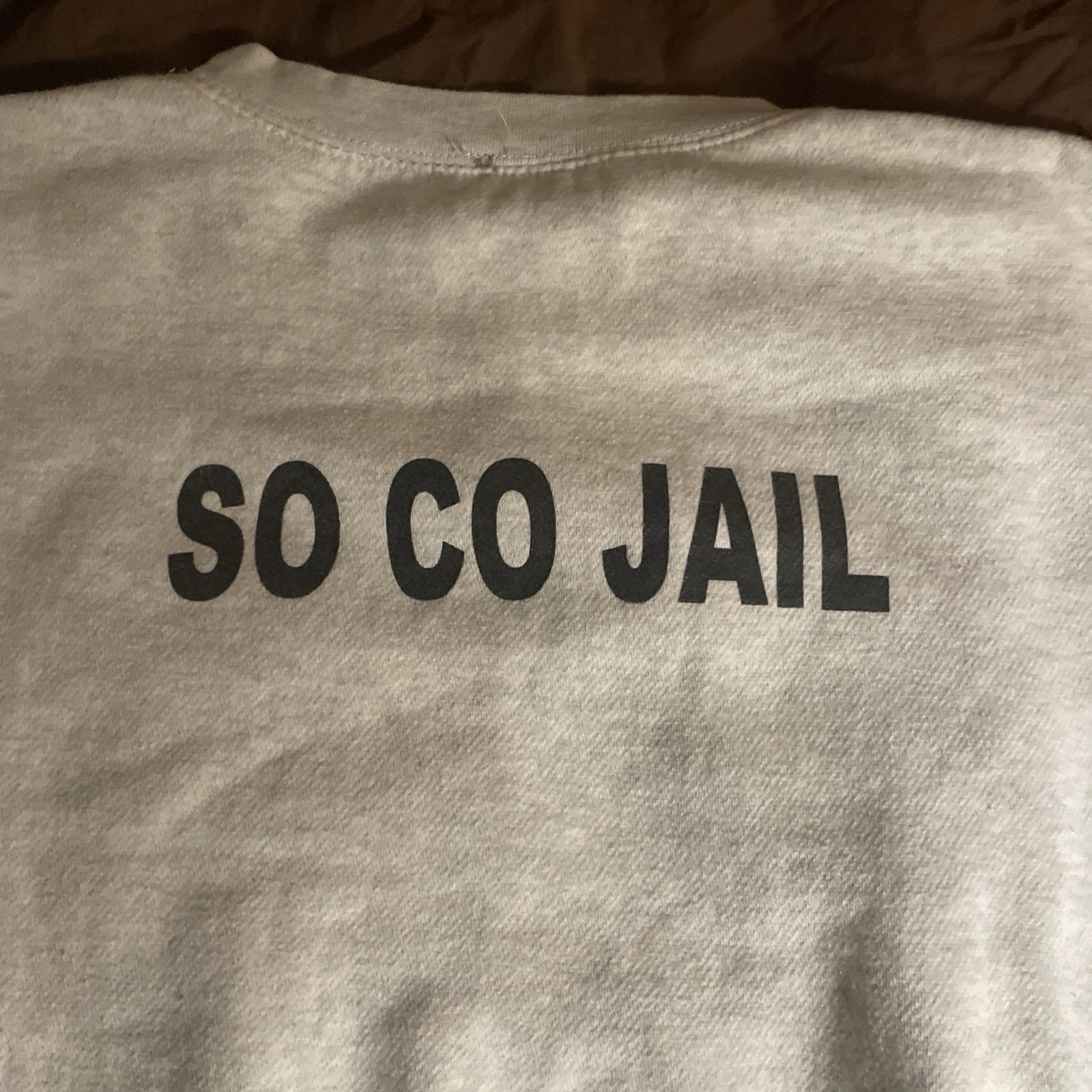 Authentic Sonoma County Jail Clothes INMATE’S XL Men’s Crewneck Sweatshirt Gray