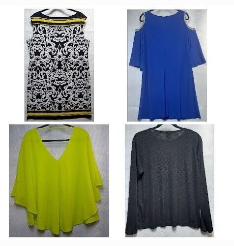 Lot Womens clothes 2 blouses 2 dresses size XL Flowy boho formal casual travel