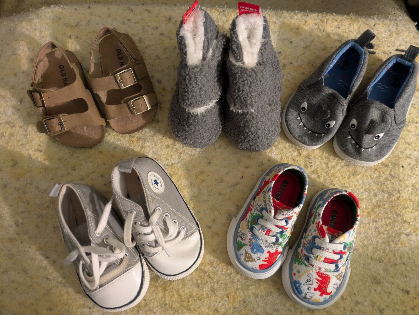 Lot of 9 Baby Shoes – Sizes 3 and Down