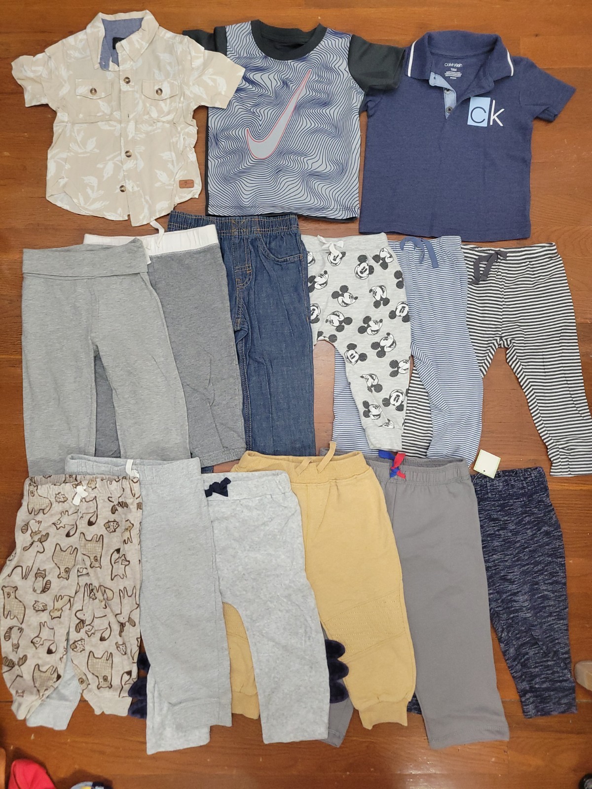 Lot of 15 pieces 18M Boy&rsquo;s Clothes bundle – Nike, Calvin Klein, Carter&rsquo;s