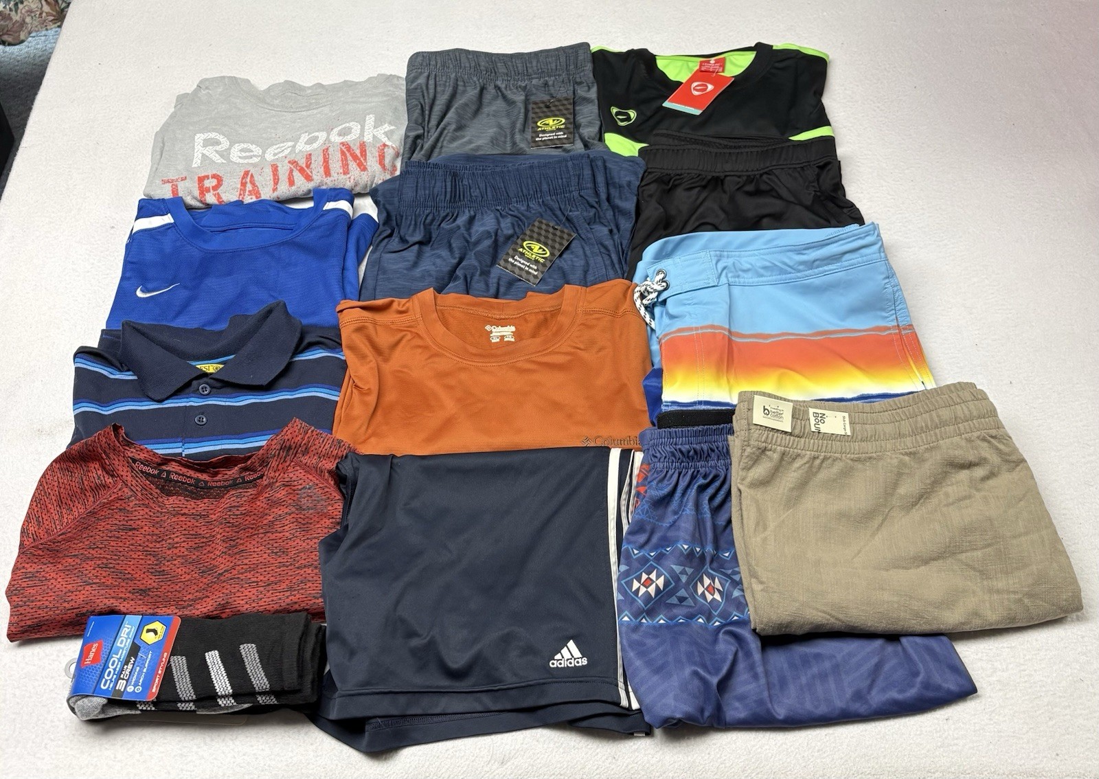 Lot Of Men’s Clothes Size XL Reebok Columbia Sonoma Nike