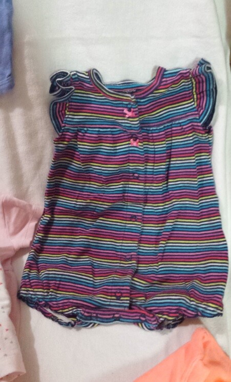 Lot/ 5 Baby Girl Baby Clothes [6 Months] Camper Bunny Flamingo Hearts