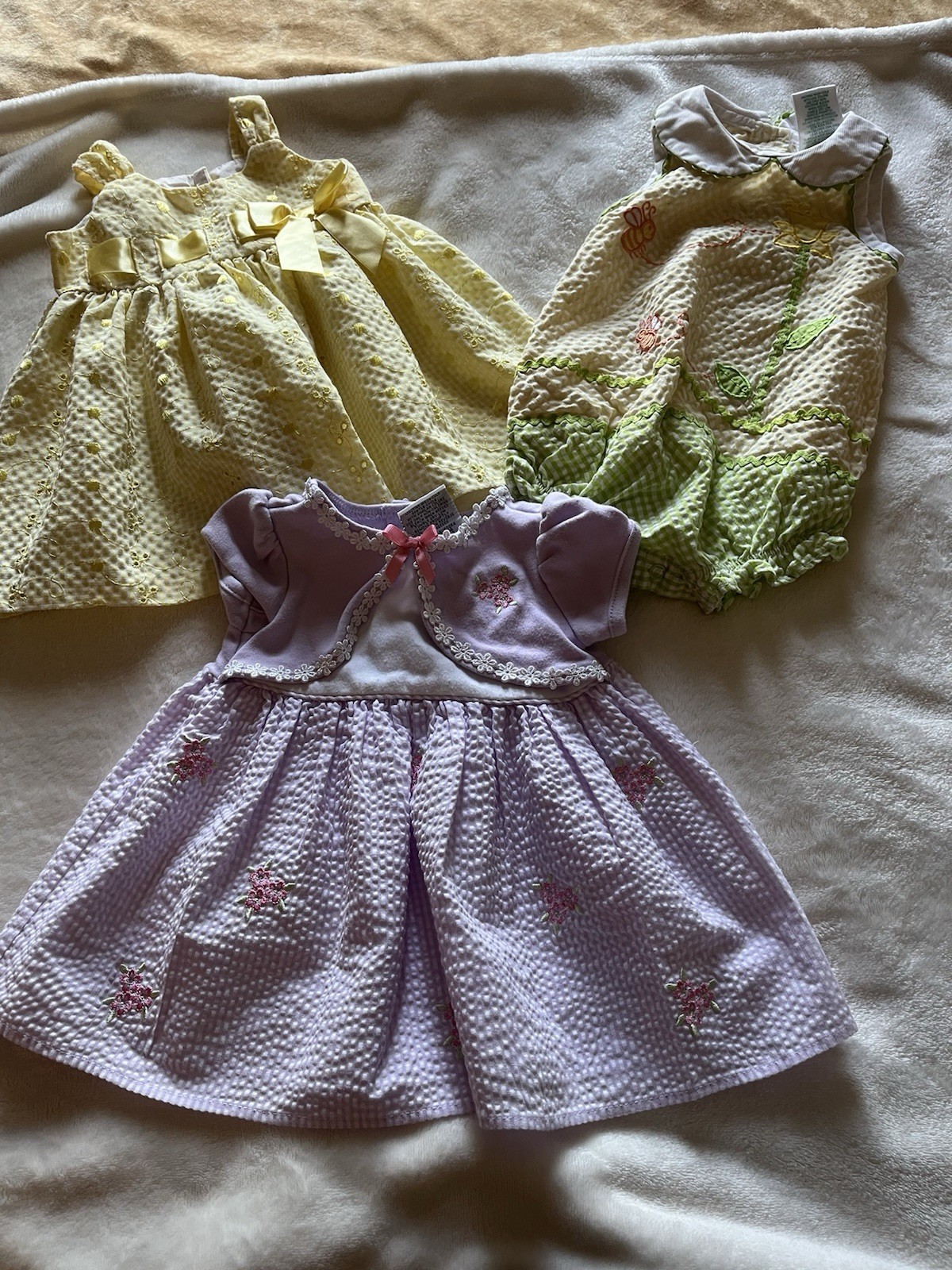 Baby Girl Mixed Summer Clothing Lot 0-3-6 Months Dresses, Bodysuits Gently Worn