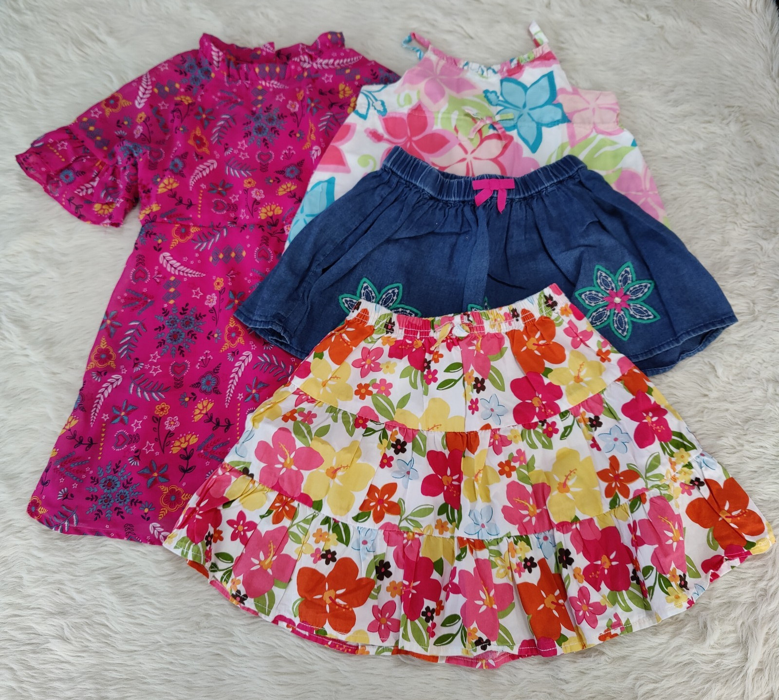 Girls 4T Lot Wonder Nation Dress Gymboree Skirts Top Outfit Set 4 Pc Lot School
