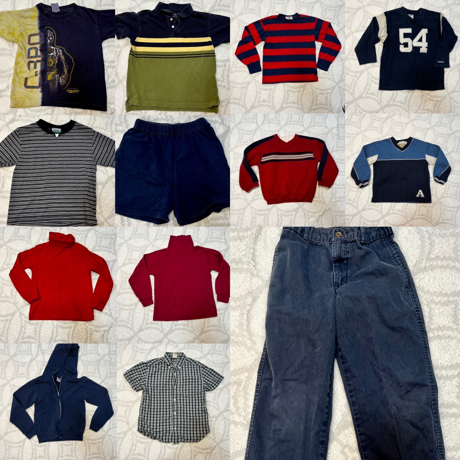 Boy Sz 5/6 Arrow Oshkosh Star Wars Mixed Matching Outfits 13 Pc Lot Vtg 90s