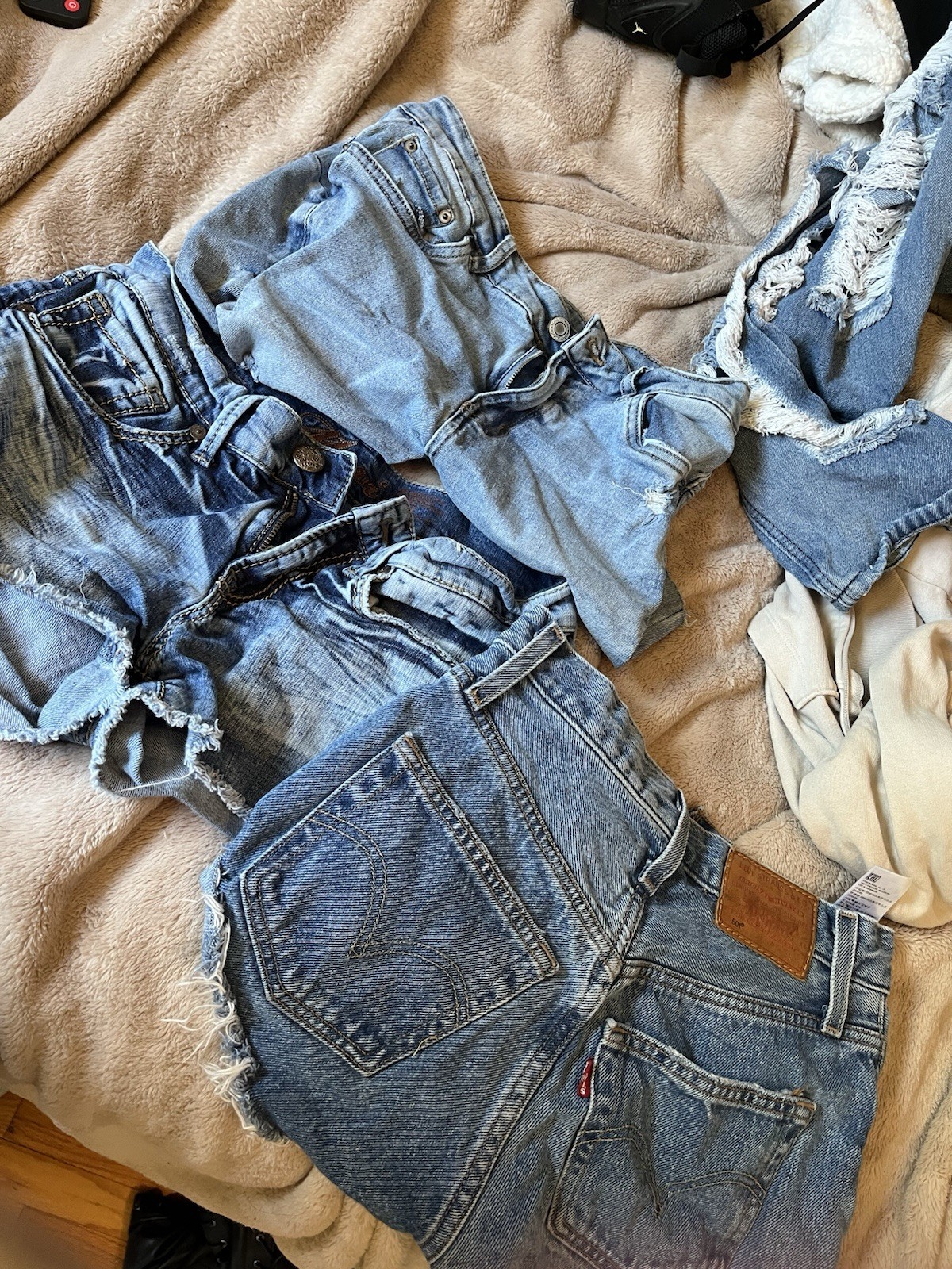 Denim Shorts Lot of 12 (size small-medium in womans/juniors)