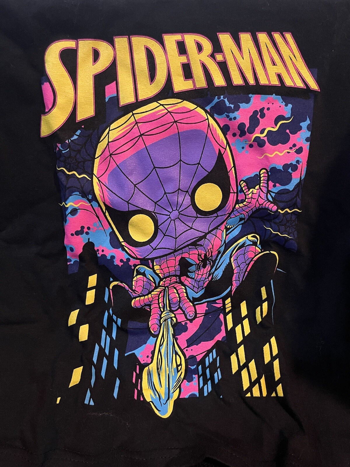 Funko Pop!Tees Spiderman Glow in the Dark TeeShirt Child X-Small