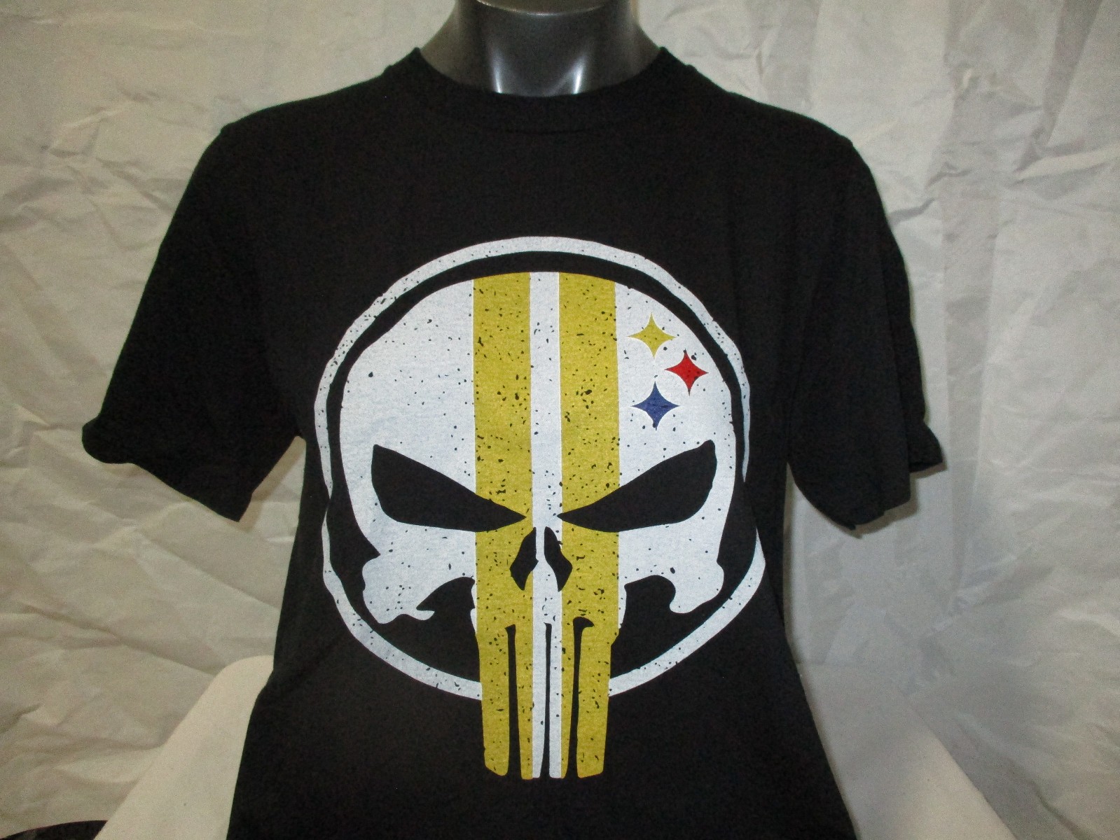 Wholesale Lot 60 Fun Punisher Pittsburgh Steelers & Penguins Shirts S – 3XL NEW