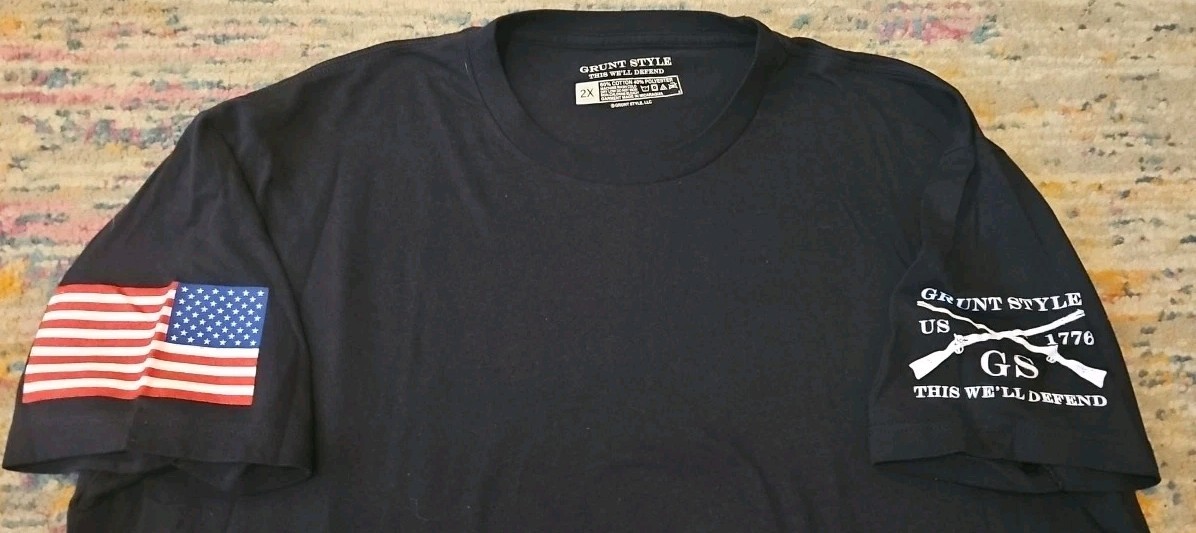Lot of 4 Grunt Style Basic & Graphic T-Shirts Military Theme in Men&rsquo;s size 2X