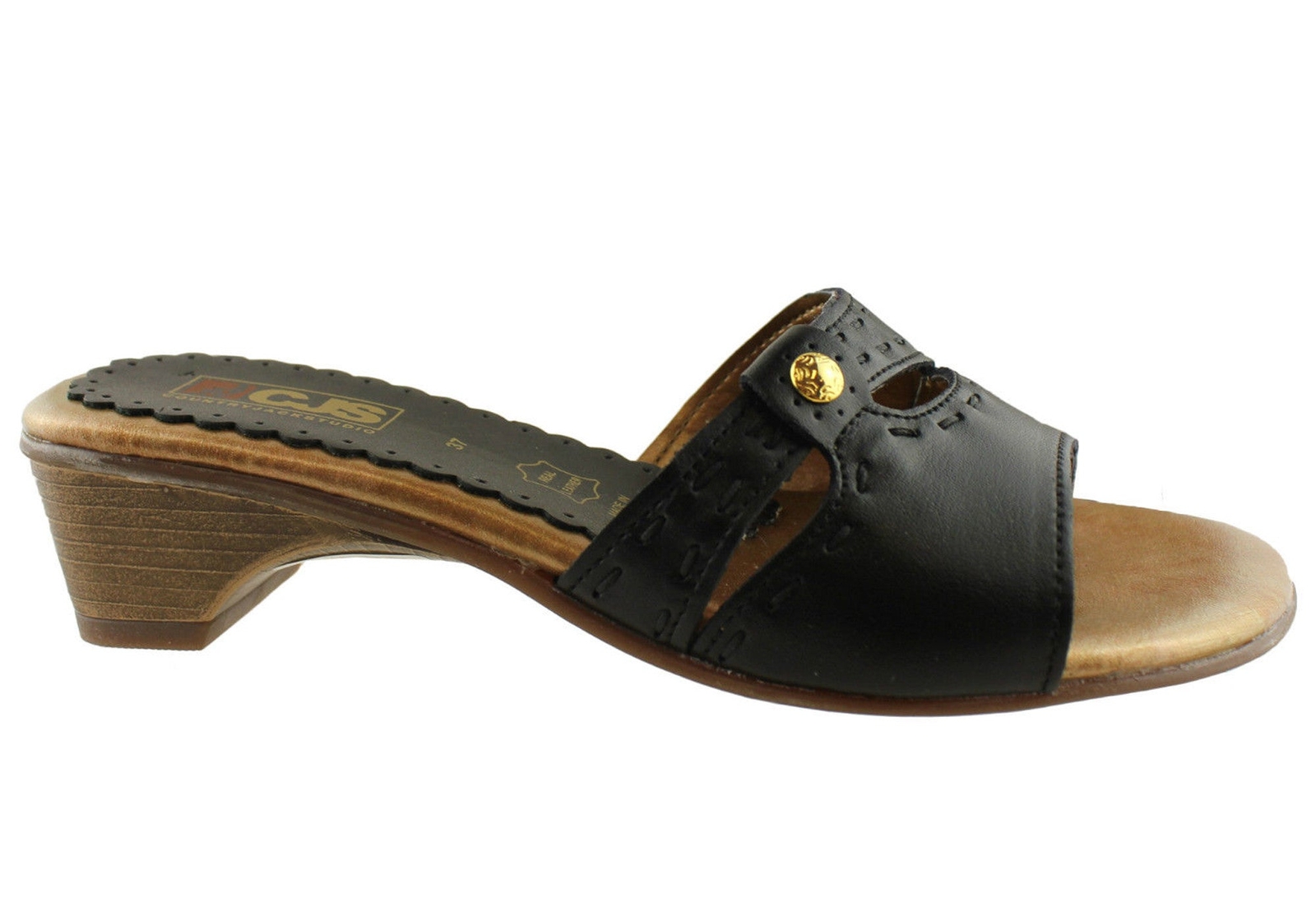 Country Jack Studio C430 Womens Leather Comfort Sandals MADE IN ITALY