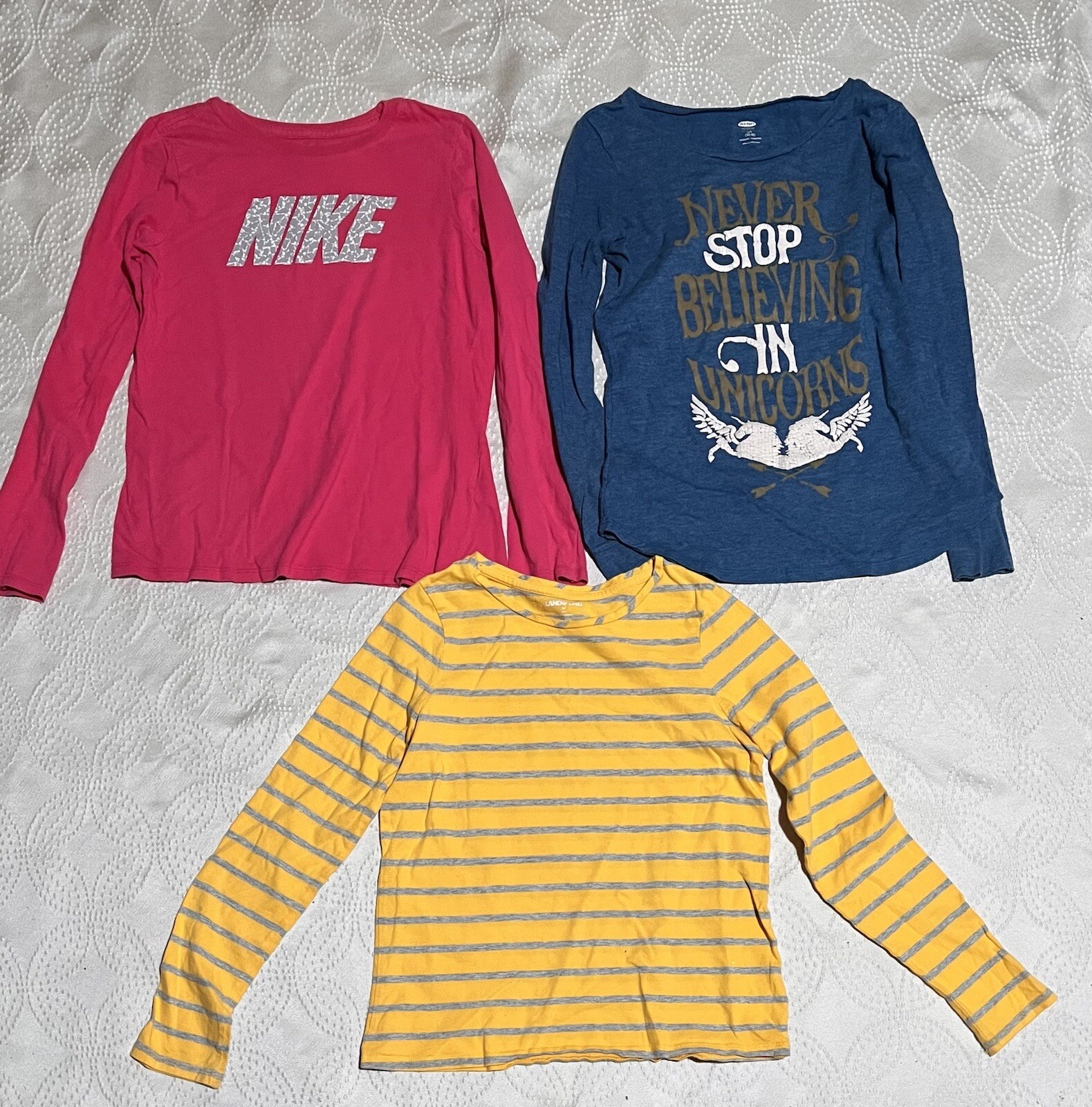 Lot Of 18 Youth Girls Clothing Size 10-12 Shirts, Skirt, Dresses Nike Justice