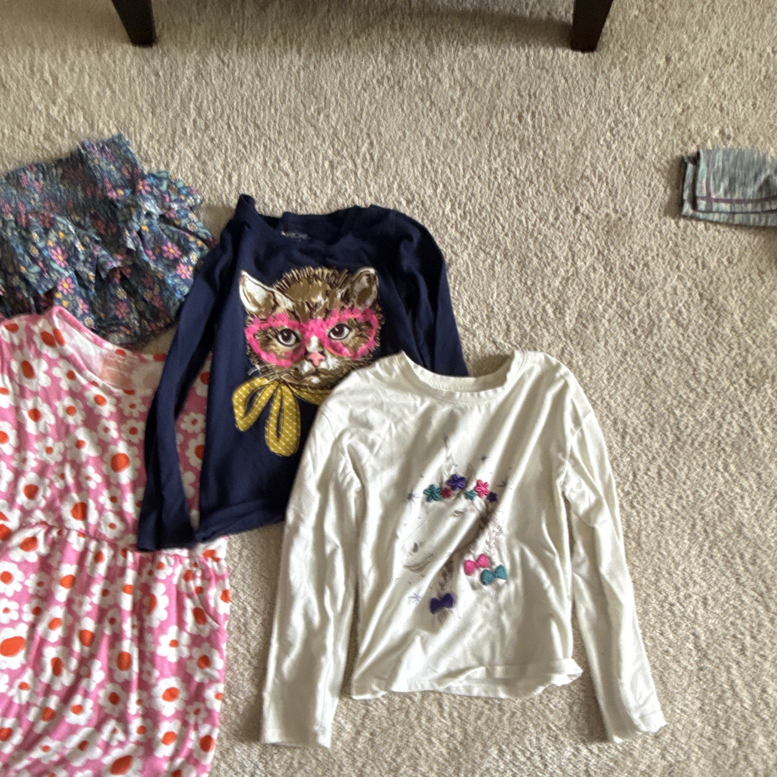 GAP Juicy Couture DSG Girls Clothing Lot Floral Pink Blue White Orange Sizes 7-9
