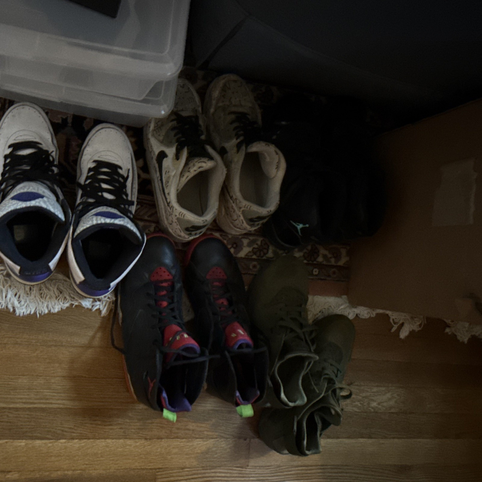 Jordan Nike Baby Sneakers Mixed Lot 0-3 Months Leather Multicolor FQ0068