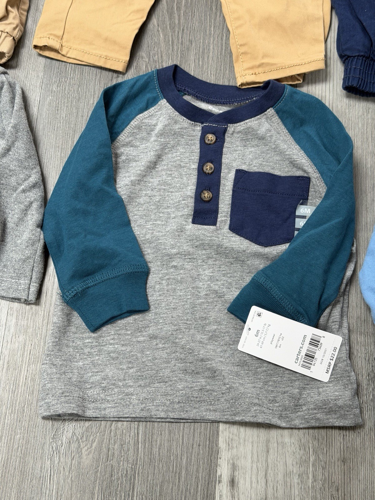 Lot of Baby Boy Clothing Size 6M – 12M Carters Zara Old Navy Cat & Jack