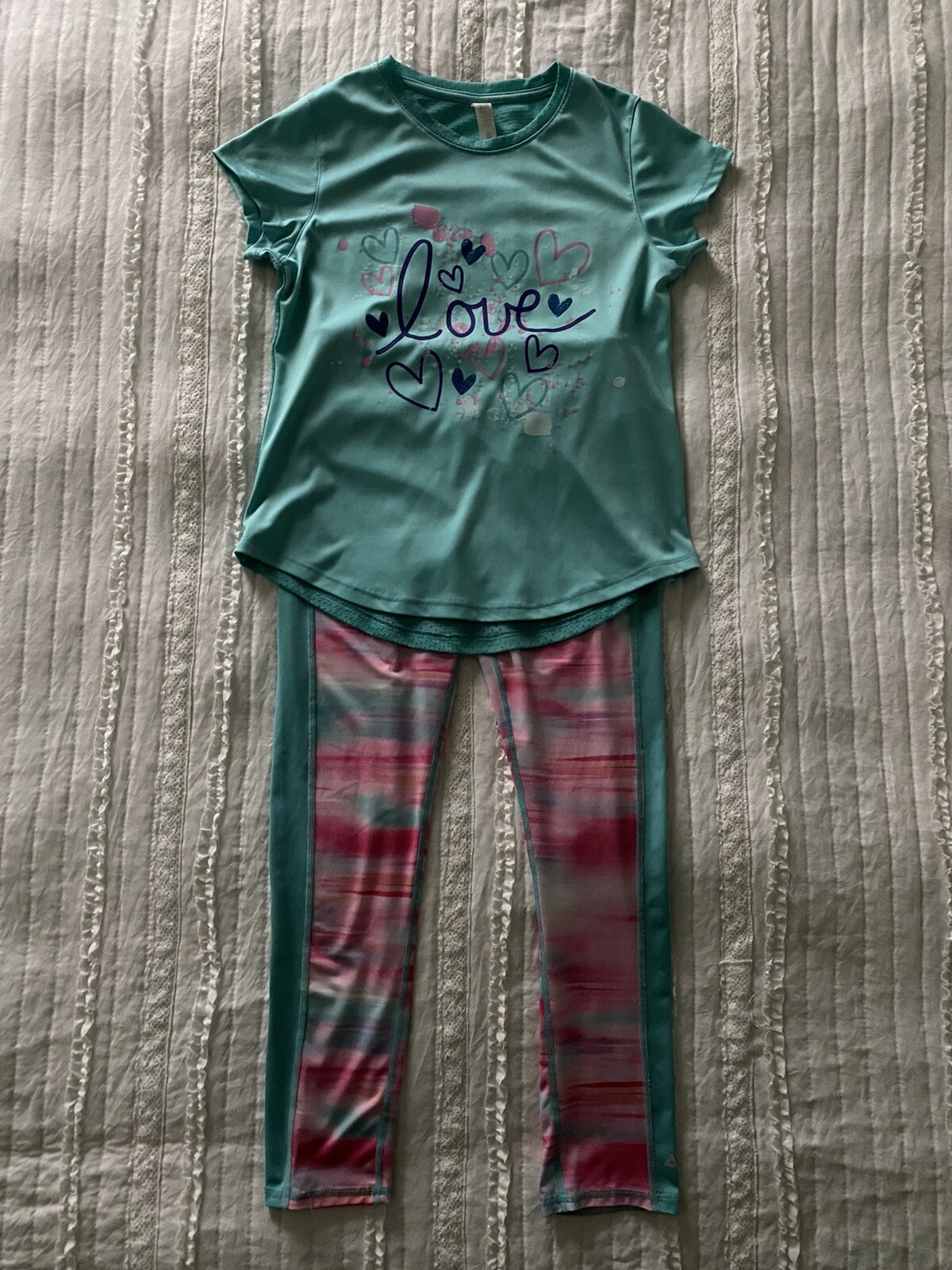 Girls Yoga Clothes Size L(14) (2 Pieces)