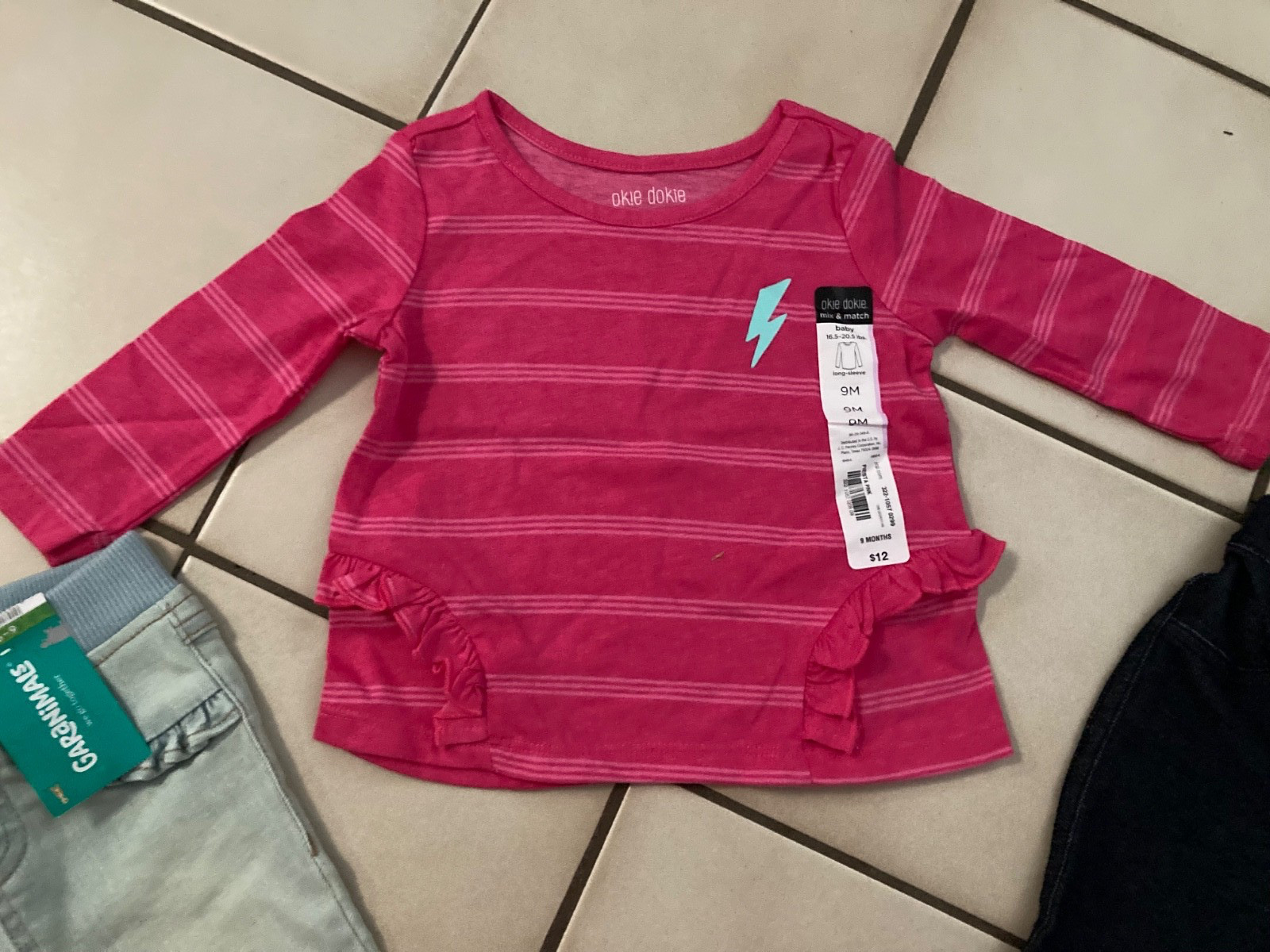 BABY GIRLS 11 piece.Size 6 9 12 Months CLOTHING LOT Wardrobe Outfits ALL NEW!