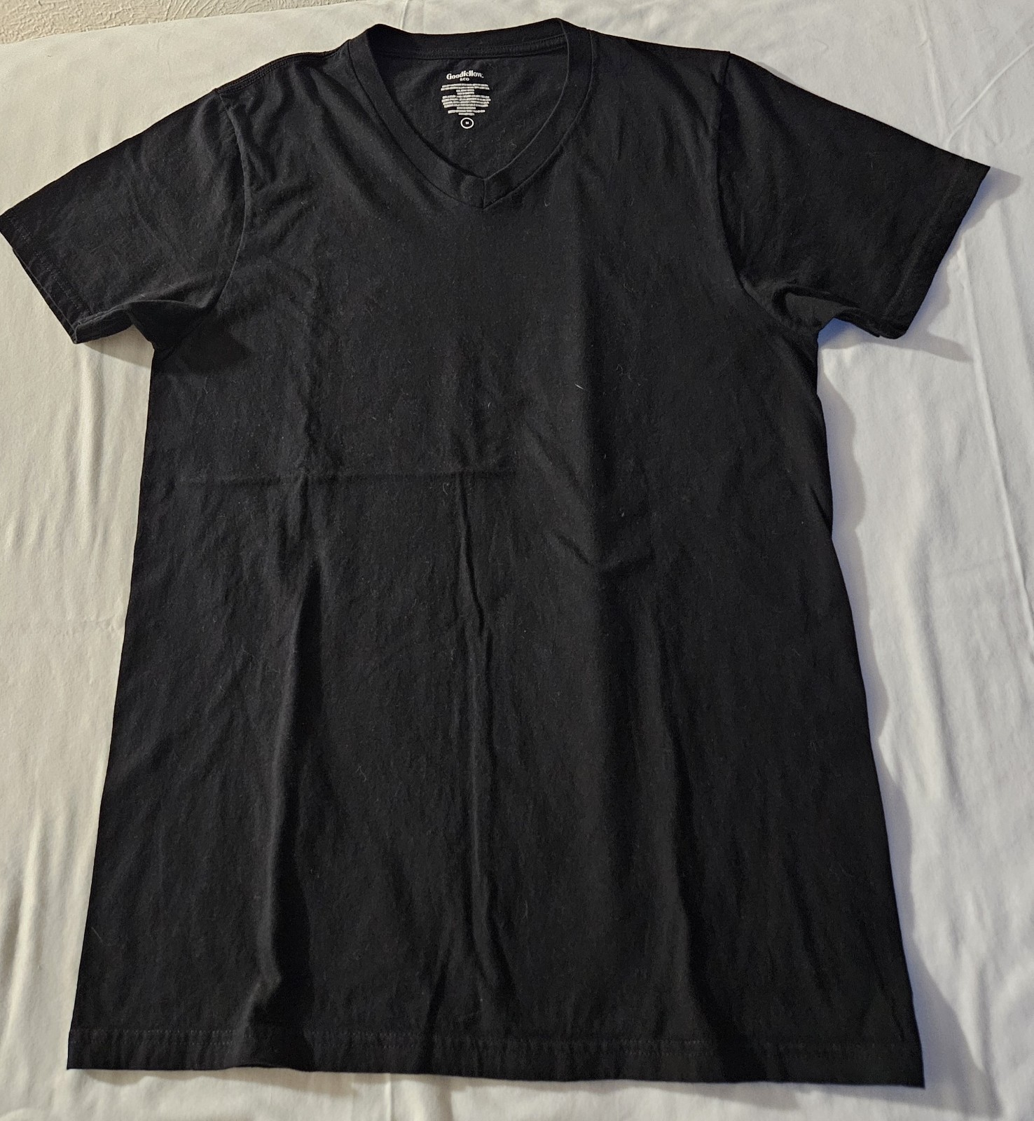 Goodfellow & Co Black V-Neck Tee Lot Size M + Arizona Bootcut Jeans 34×32