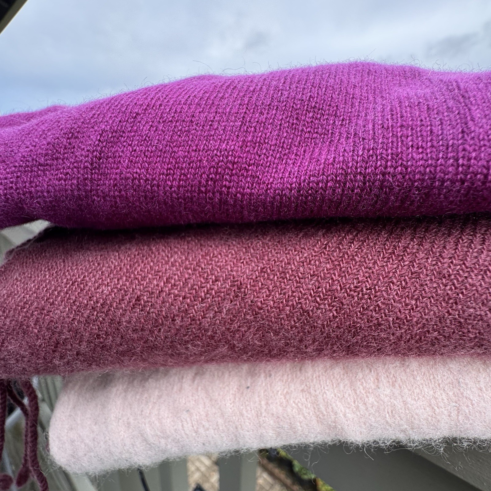 Cashmere Sweater Pants Scarf Lot for Craft Pink Purple Recycle Upcycle