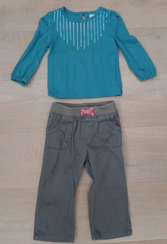 Lot 11 pieces girls Clothing bundle Size 2-3 / 18-24 mos gymboree guess dress to